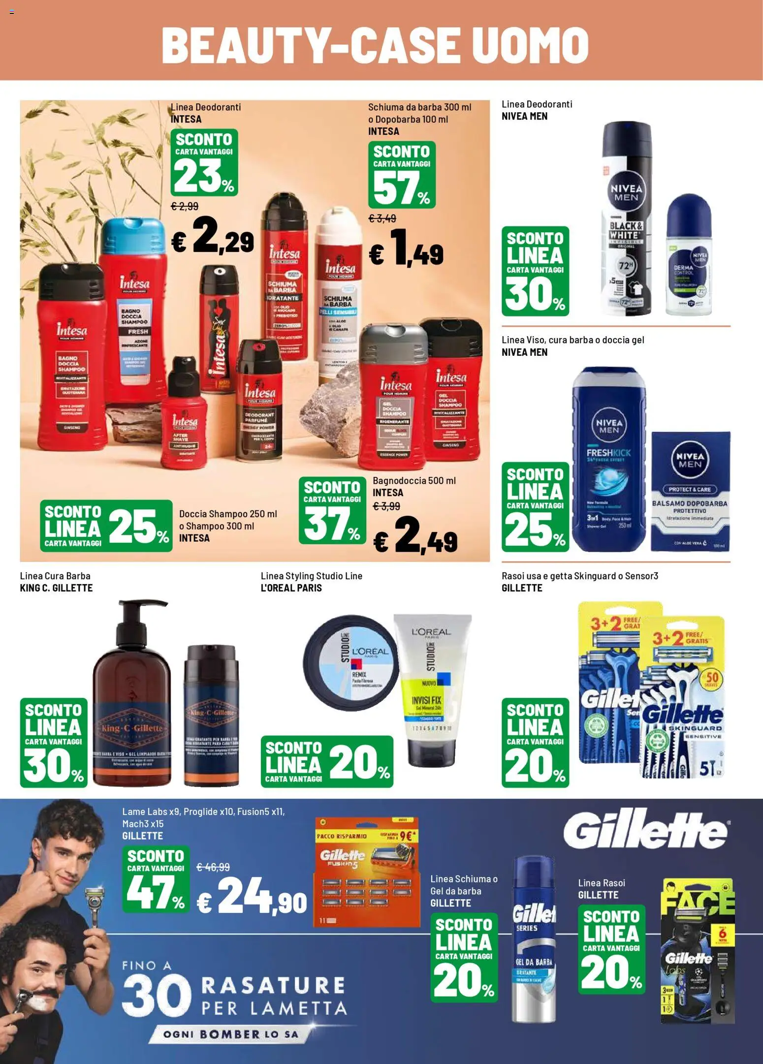 Volantino Iper del 27.04.2026 | Pagina: 14 | Prodotti: Dopobarba, Avocado, Pasta, Aloe vera