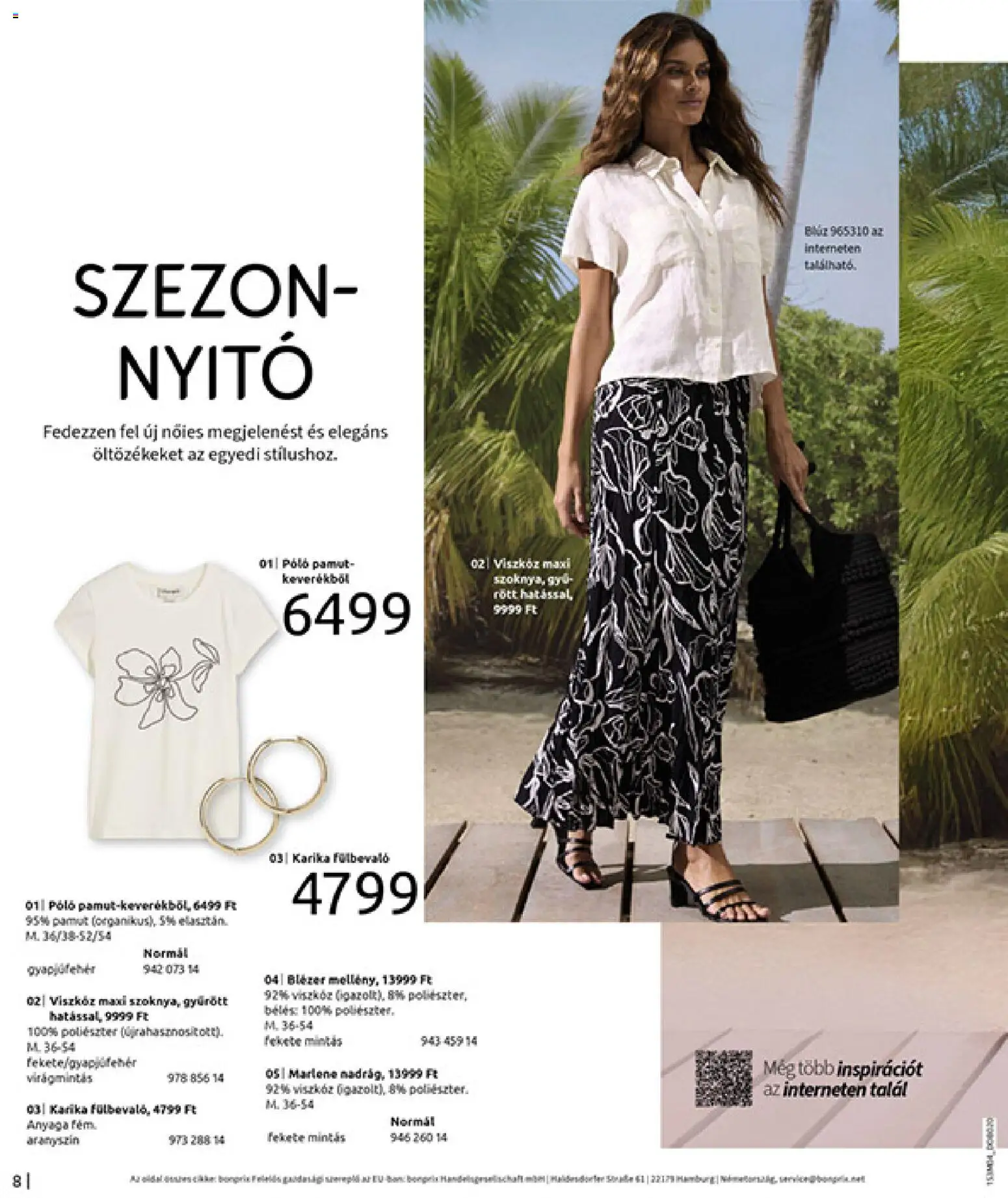 Bonprix akciós ujság - amely érvényes a következő dátumtól: 30.03.2026 | Oldal: 10 | Termékek: Blézer