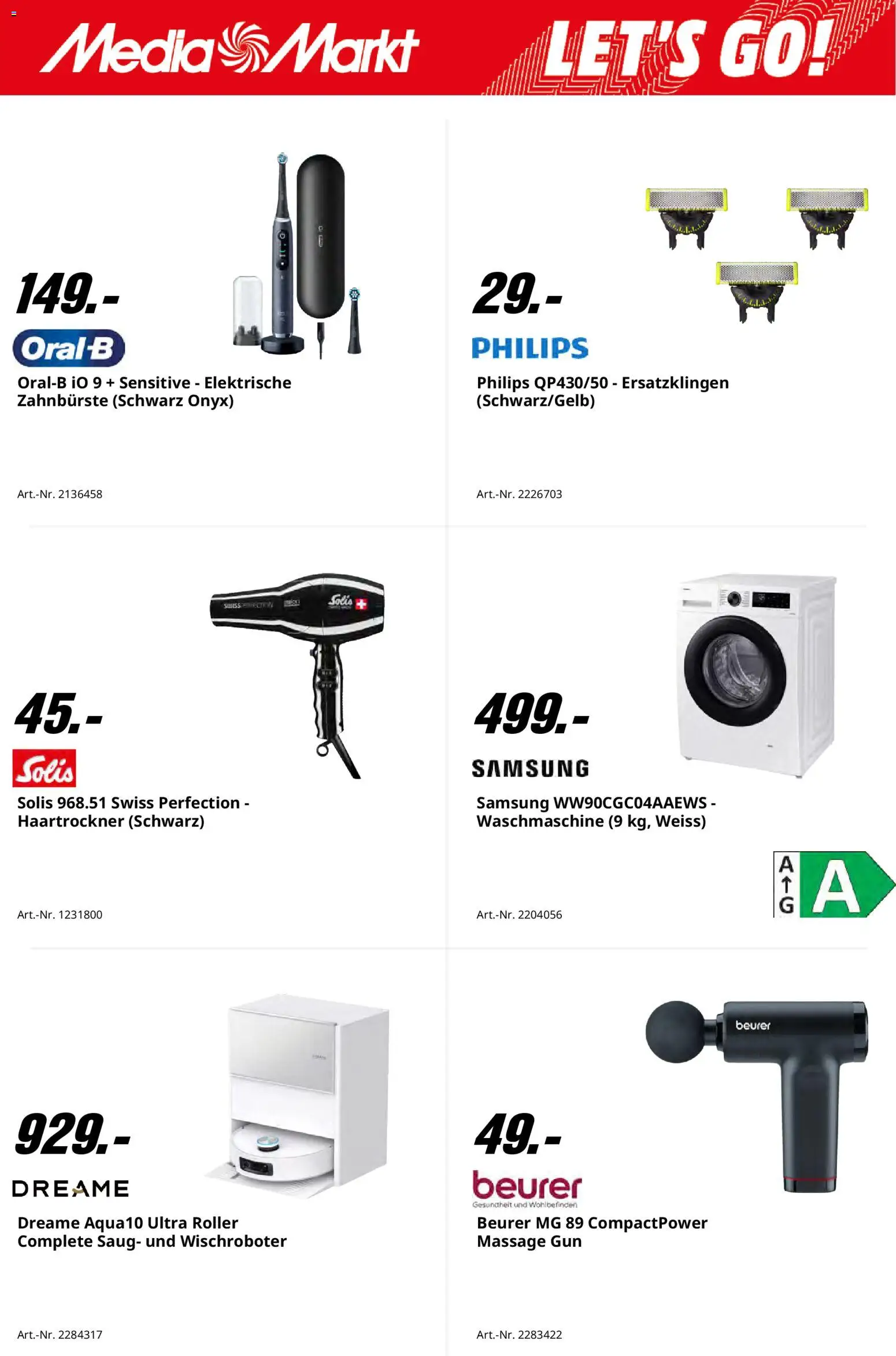 Media Markt - Black Friday – gültig ab 27.11.2025 | Seite: 6 | Produkte: Haartrockner, Zahnbürste, Waschmaschine, Philips