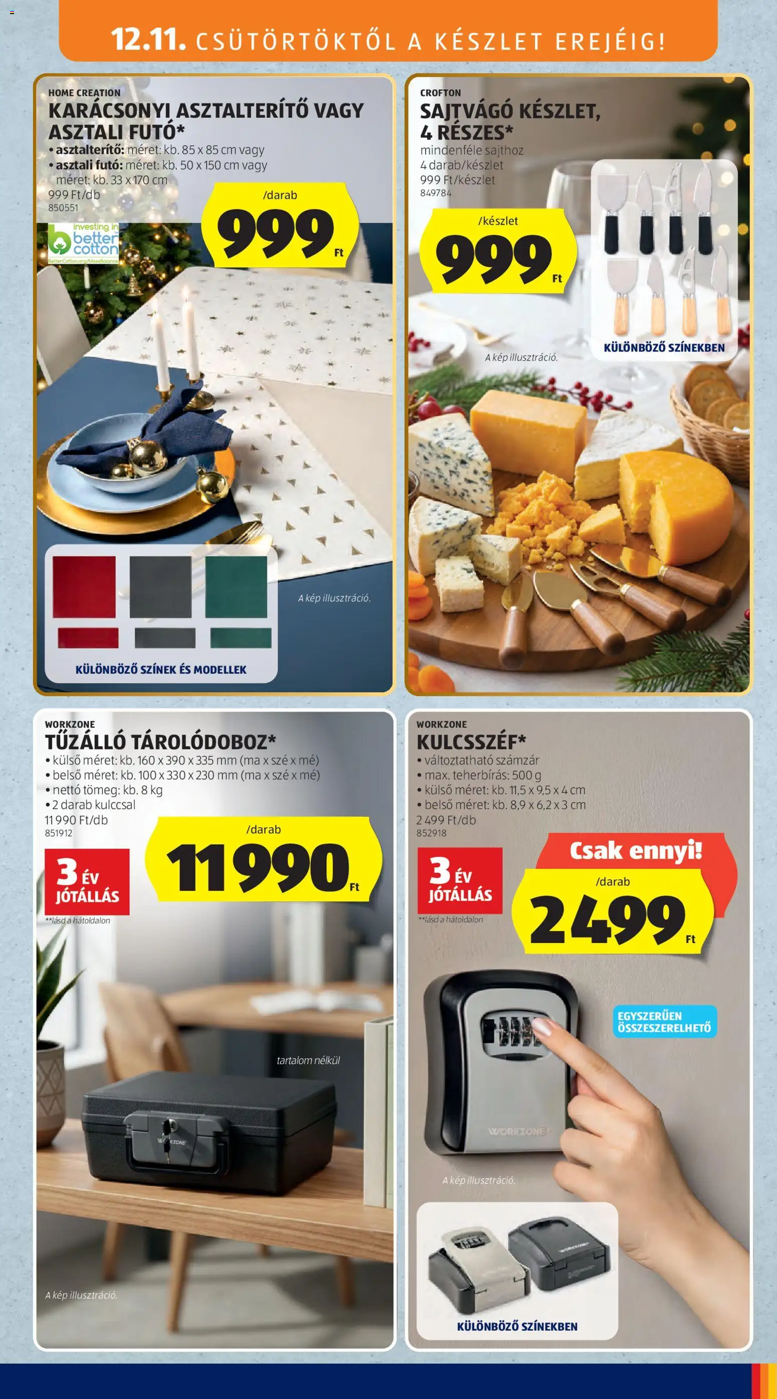 Aldi akciós ujság - amely érvényes a következő dátumtól: 11.12.2025 | Oldal: 7 | Termékek: Asztalterítő