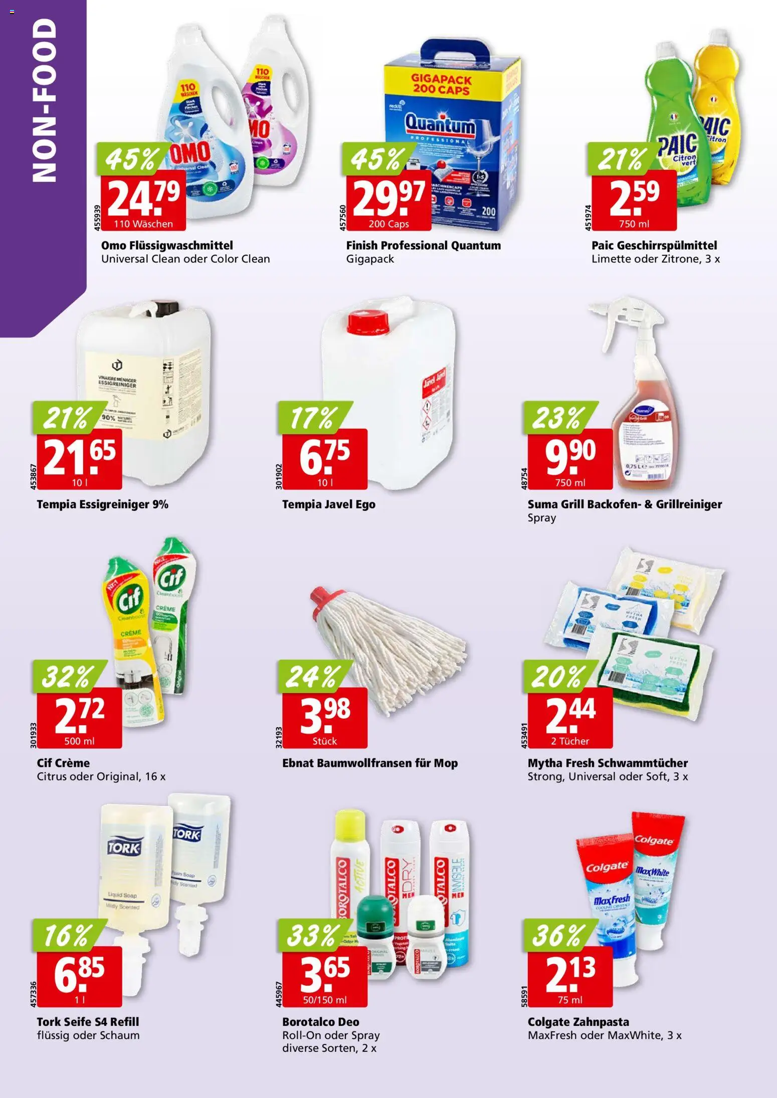 Aligro Aktionen Chavannes, Matran, Genf, Sitten – gültig ab 02.03.2026 | Seite: 30 | Produkte: Geschirrspülmittel, Backofen, Limette, Grill