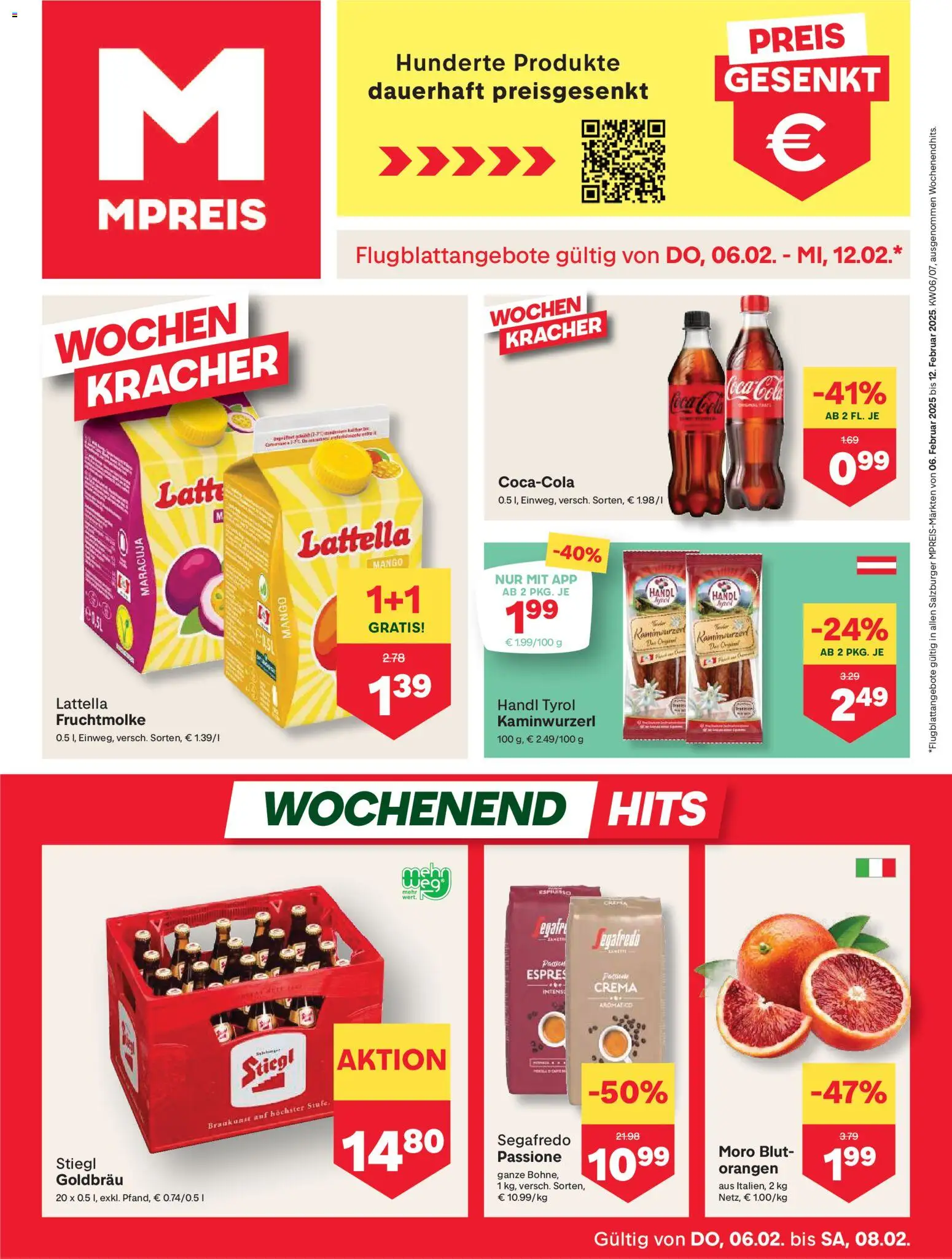 MPREIS Altenmarkt im Pongau gültig ab 06.02.2026 | Seite: 1 | Produkte: Mango, Orangen