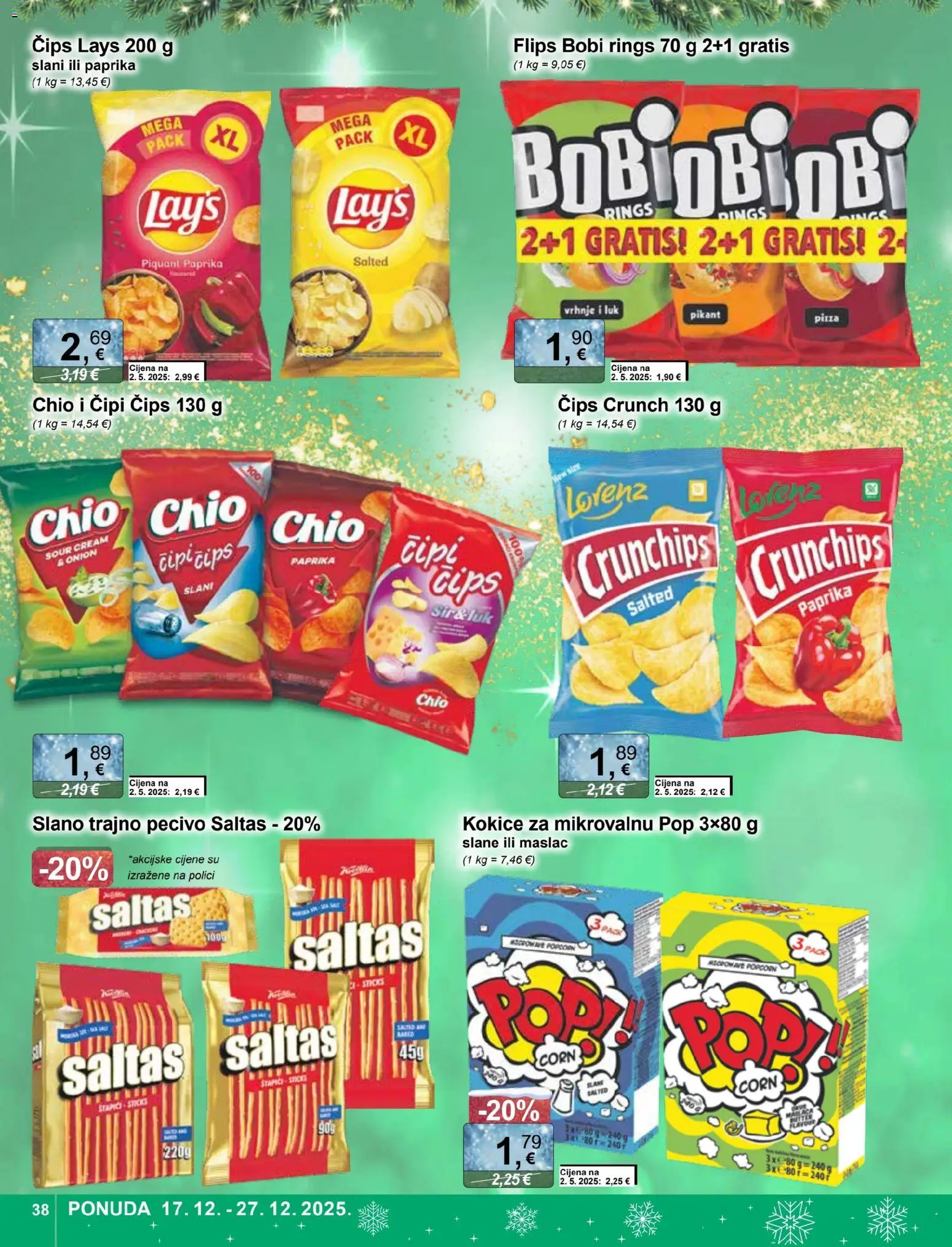 KTC katalog | vrijedi od 17.12.2025 | Stranica: 38 | Proizvodi: Maslac, Paprika, Štapići, Pecivo