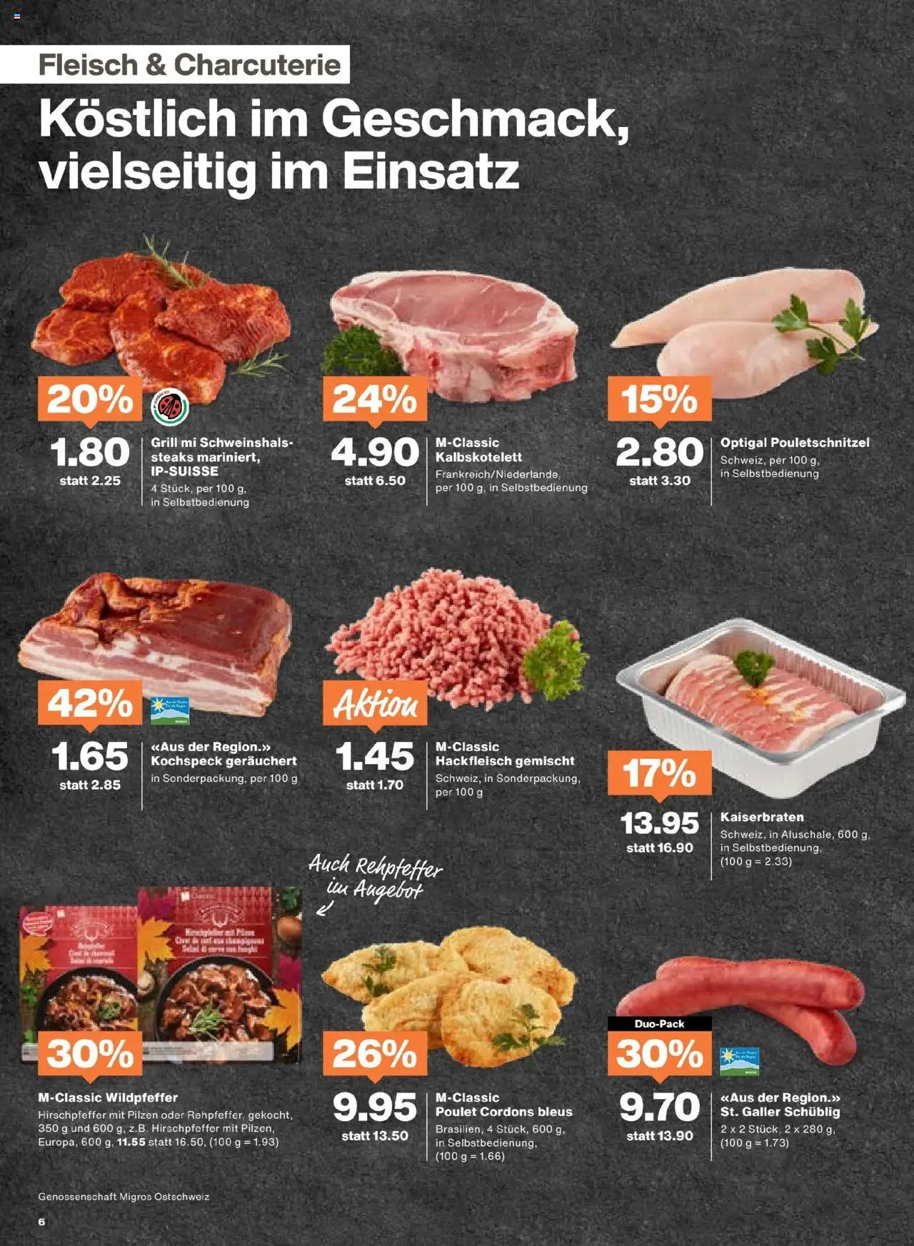 Migros Aktionen ab 26.08.2025 | Seite: 6 | Produkte: Grill