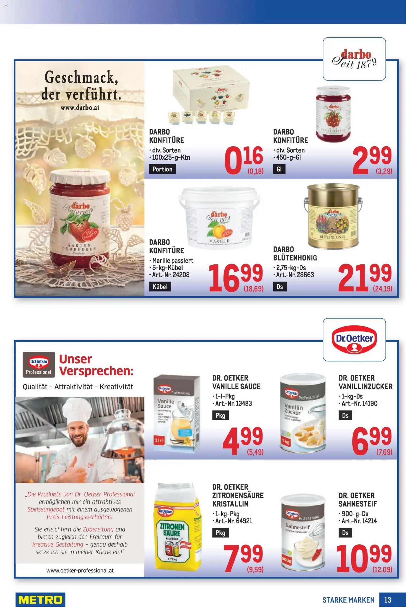 Metro angebote Starke Marken gültig ab 02.04.2026 | Seite: 13 | Produkte: Erdbeeren, Zucker