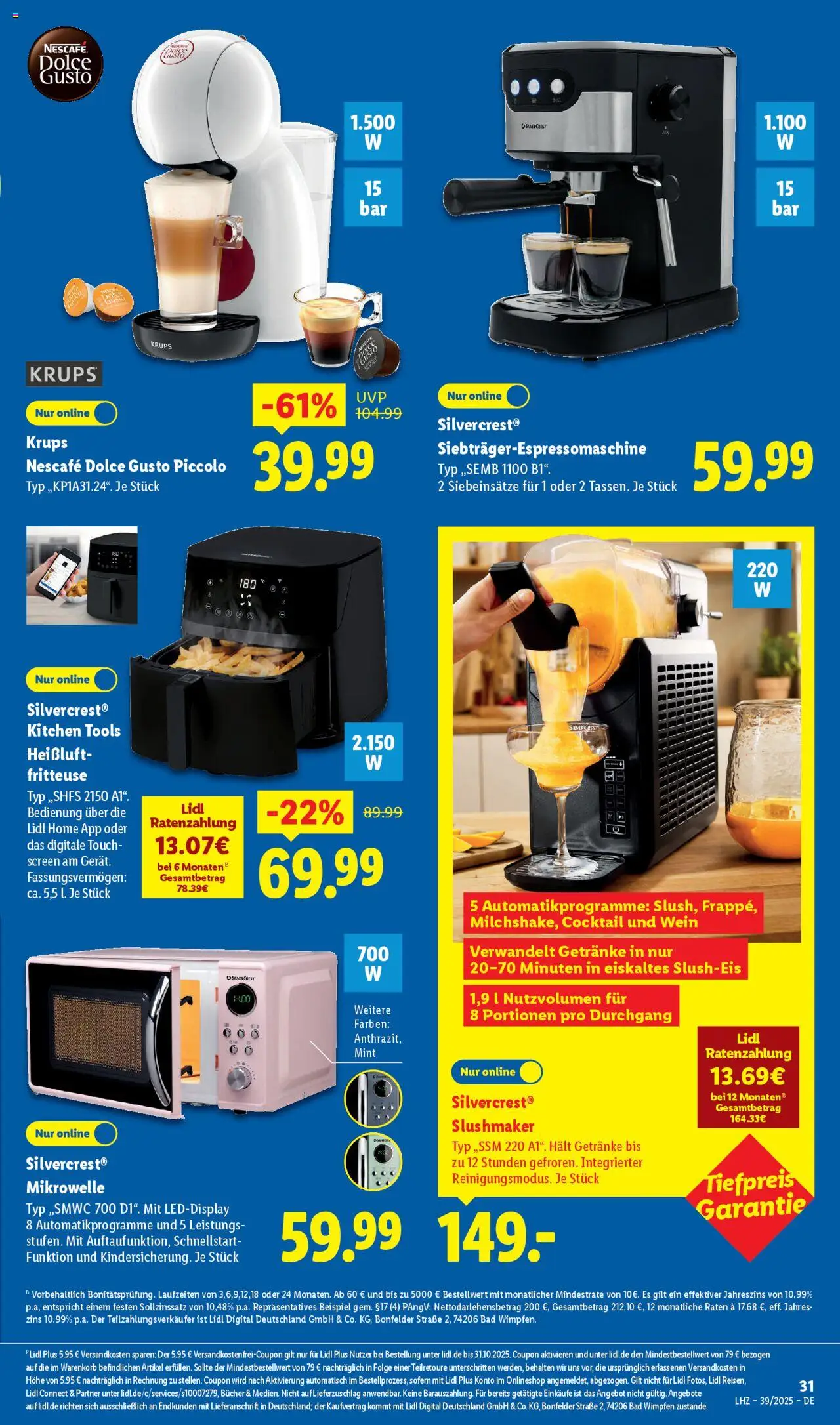 Lidl Prospekt Zossen – gültig ab 22.09.2025 | Seite: 3 | Produkte: Mikrowelle, Bad, Wein, Dolce gusto