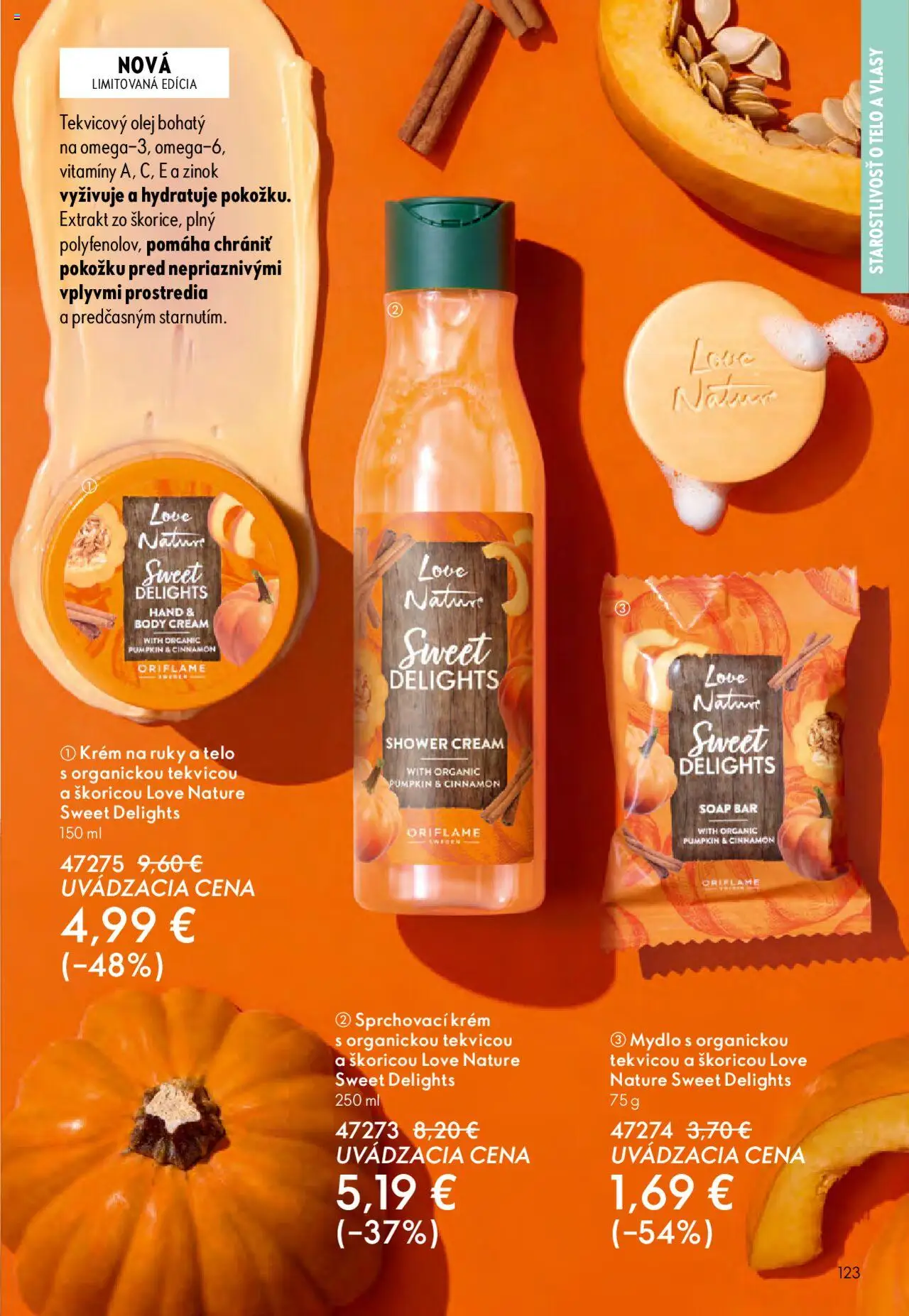 Nové Oriflame akcie – leták je platný od 01.10.2025 | Strana: 123 | Produkty: Olej, Krém na ruky, Mydlo, Krém