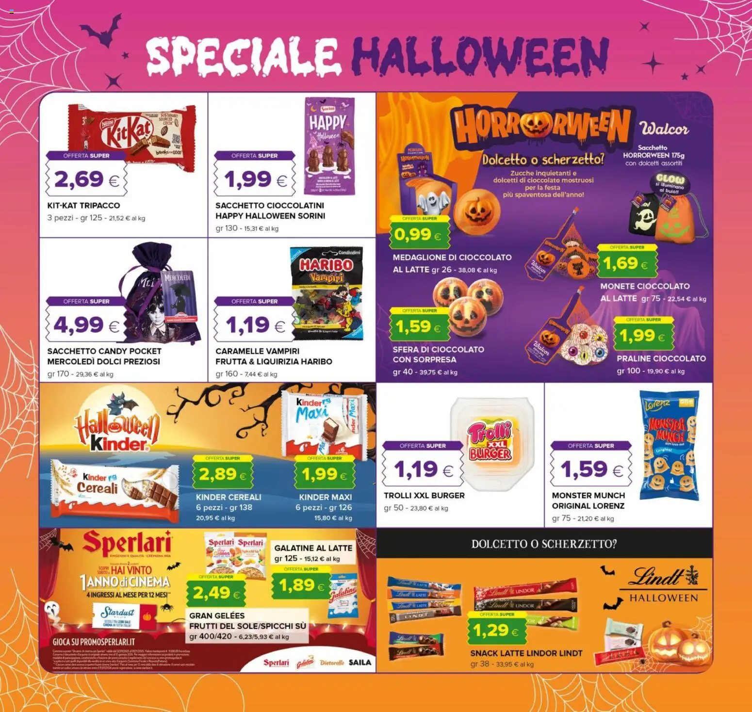 Volantino Tigre del 23.10.2025 | Pagina: 14 | Prodotti: Caramelle, Cereali, Frutta, Sale