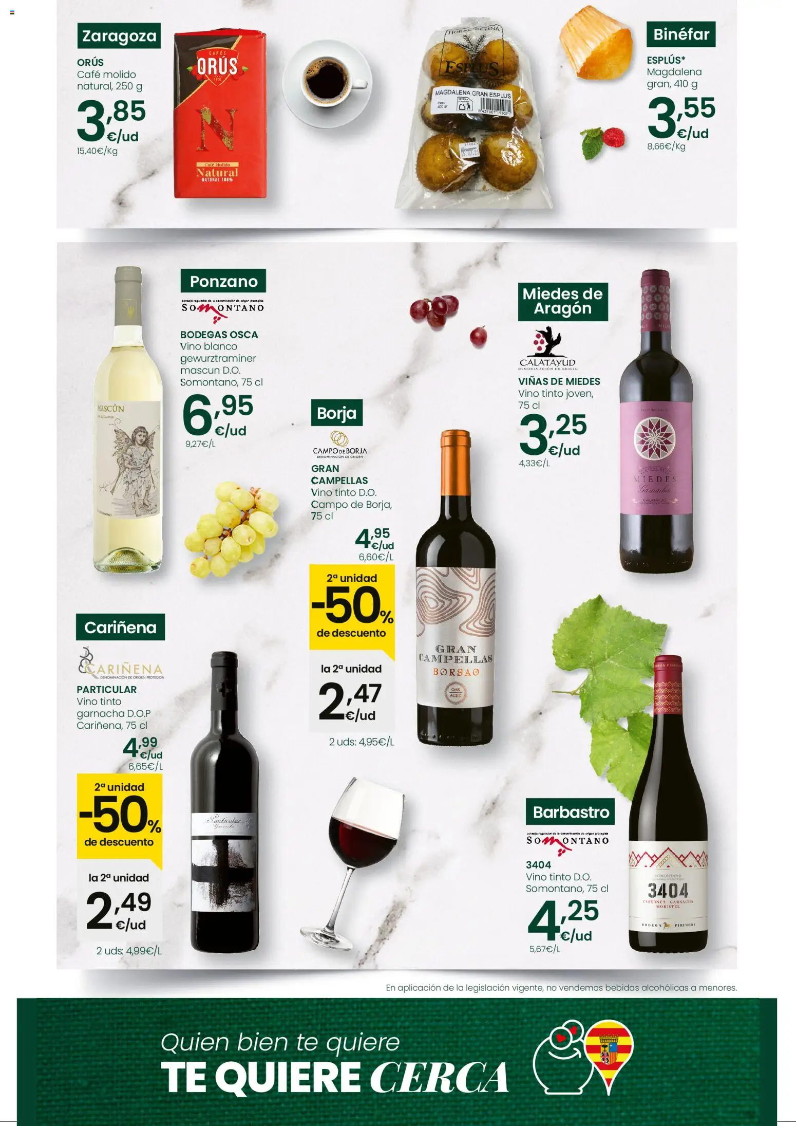 Eroski - Quien bien te quiere te quiere cerca │ válido desde el 30.10.2025 | Página: 4 | Productos: Café, Vino, Café molido, Horno