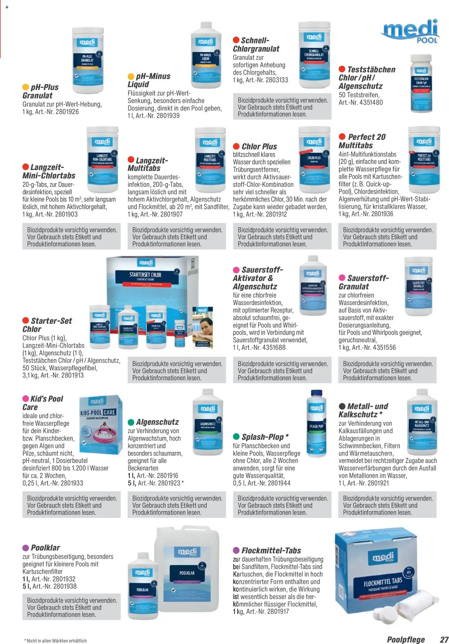 Toom Baumarkt - Pool, Sauna & Klima 2026 – gültig ab 14.03.2026 | Seite: 27 | Produkte: Wasser