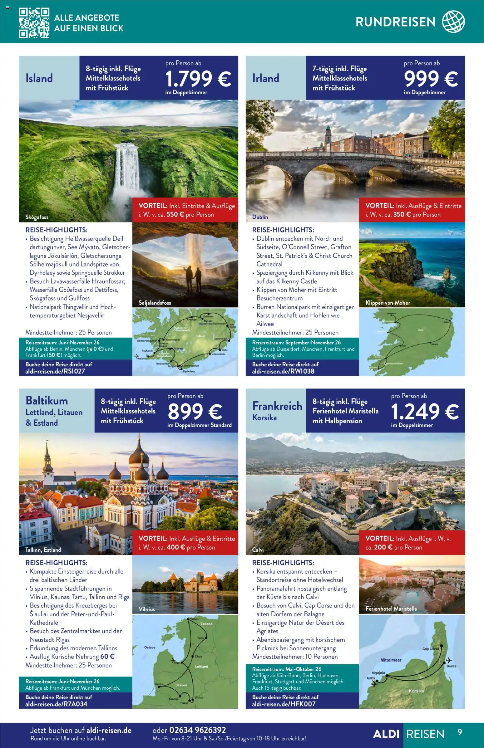 Aldi Reisen  Reisemagazin – gültig ab 01.04.2026 | Seite: 9