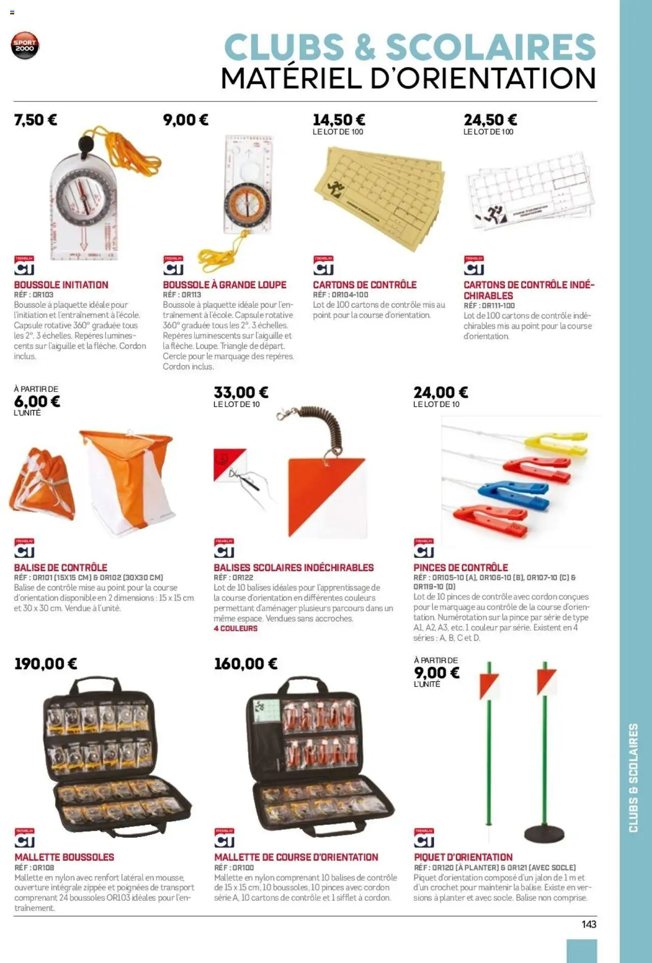  | Page: 143 | Produits: Pinces, Loupe, Poignées