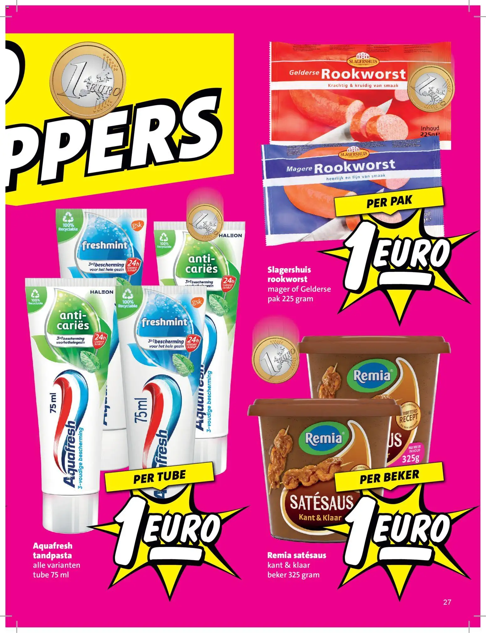 {H1} | Pagina: 27 | Producten: Tandpasta, Beker