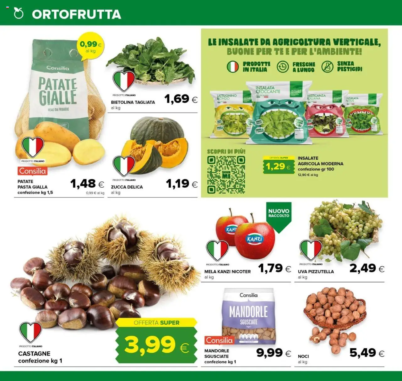 Volantino Tigre del 09.10.2025 | Pagina: 4 | Prodotti: Insalata, Patate, Pasta, Uva