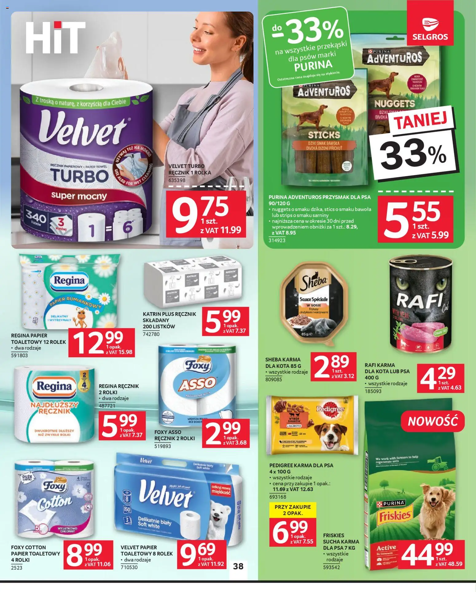 Selgros cash&carry gazetka od 23.04.2026 | Strona: 32 | Produkty: Półka, Karma dla psa, Nuggets, Ręcznik papierowy
