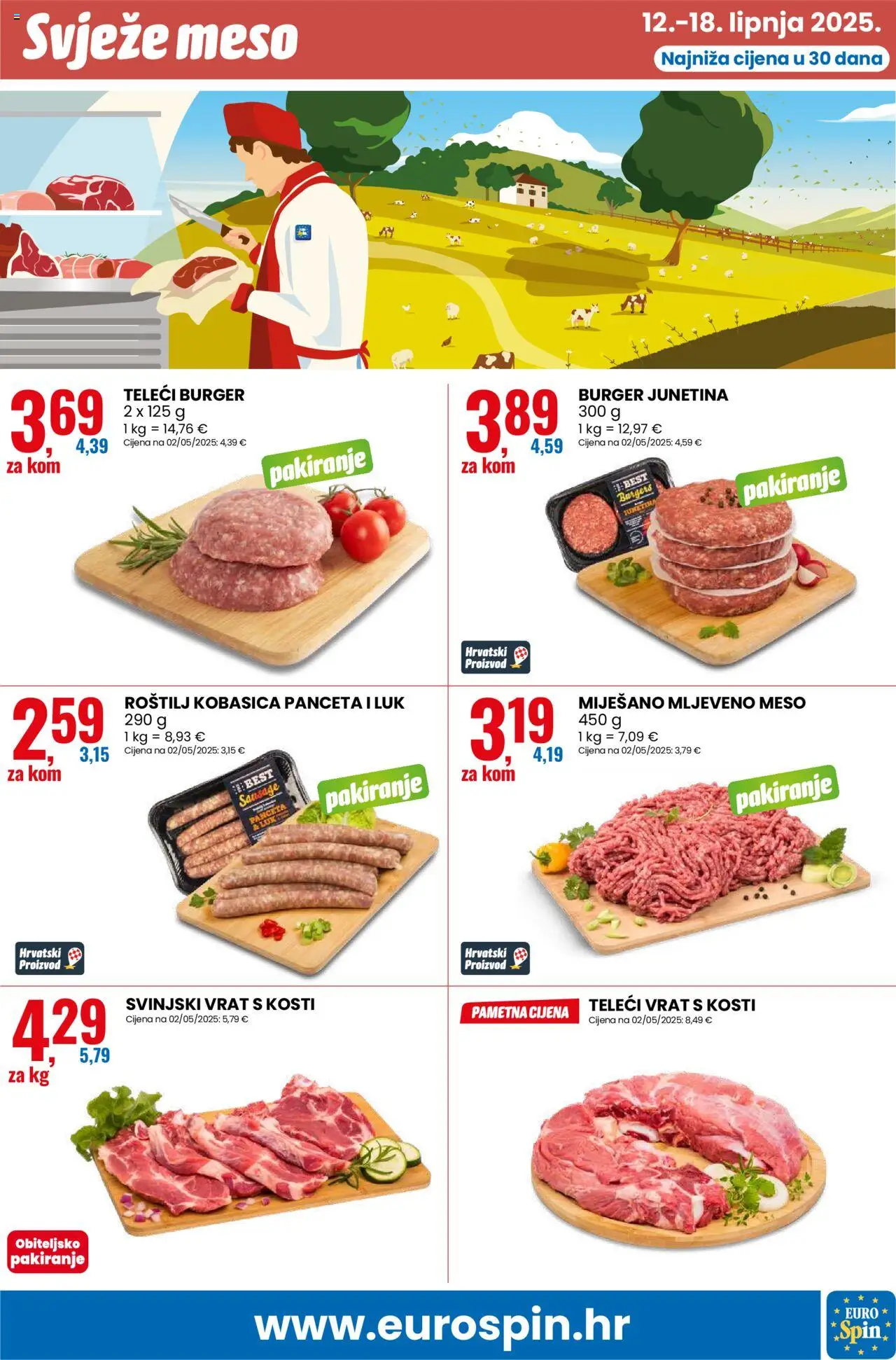 Eurospin katalog | vrijedi od 12.06.2025 | Stranica: 9 | Proizvodi: Roštilj, Meso, Junetina, Luk