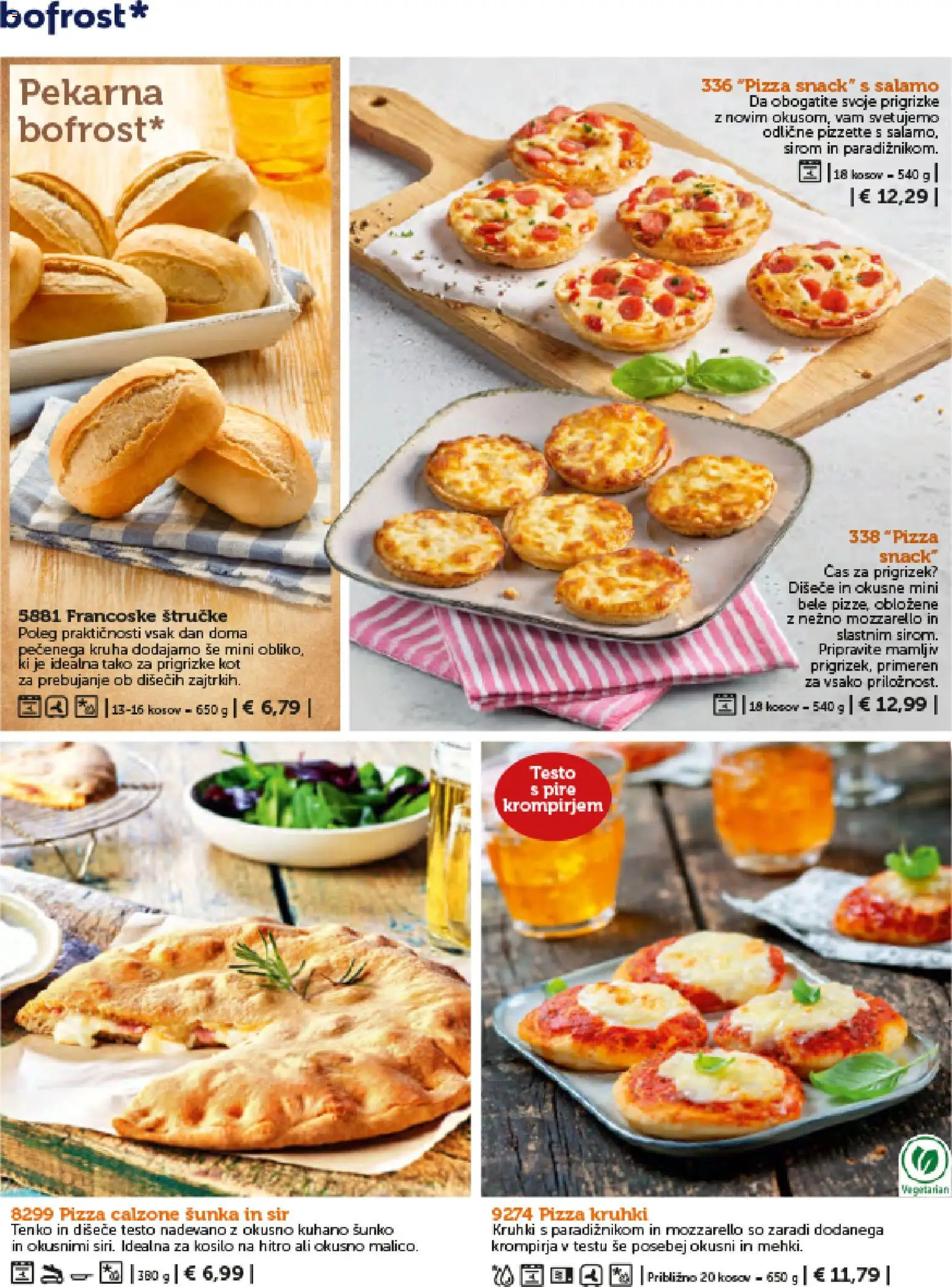 Novi Bofrost katalog ponudbe – veljaven od 01.02.2026 | Stran: 22 | Izdelki: Pekarna, Sir, Sunka