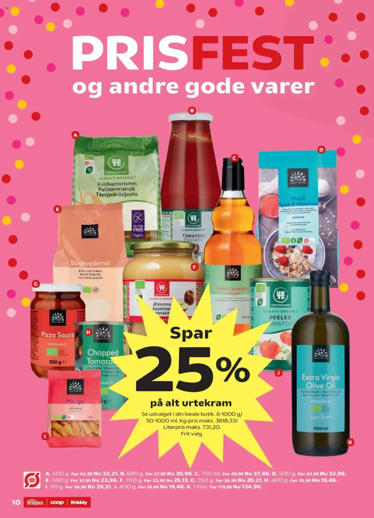 Kvickly Tilbudsavis gyldig fra 08.08.2025 | Side: 10 | Produkter: Mango, Pizza, Hakkede tomater, Olivenolie