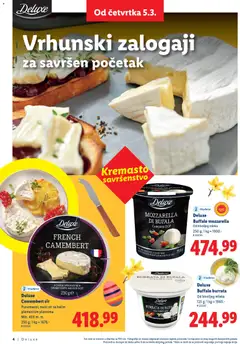Buffalo burrata, Od bivoljeg mleka 125 g - pregled Lidl kataloga - važi od 05.03.2026 | Strana: 4