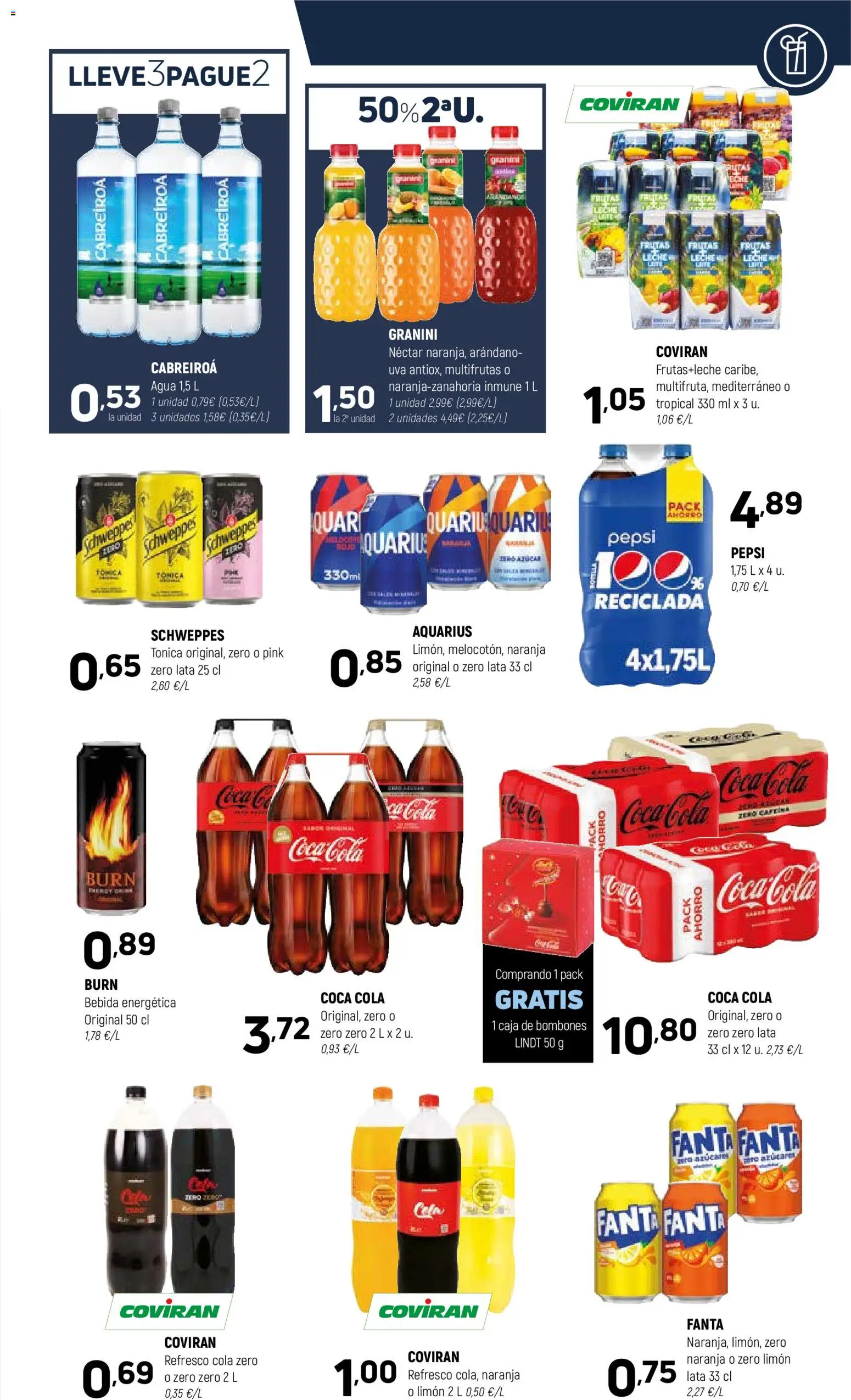 Coviran - Vizcaya │ válido desde el 02.12.2025 | Página: 17 | Productos: Leche, Κεραία, Néctar, Caja