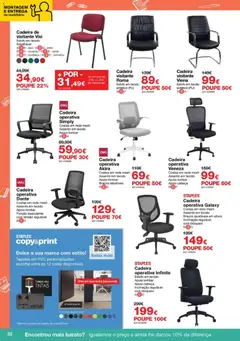 Pré-visualização Staples - Folheto Regresso ao Escritório 2026 válido de 05.01.2026 | Página: 32 | Produtos: Cadeira