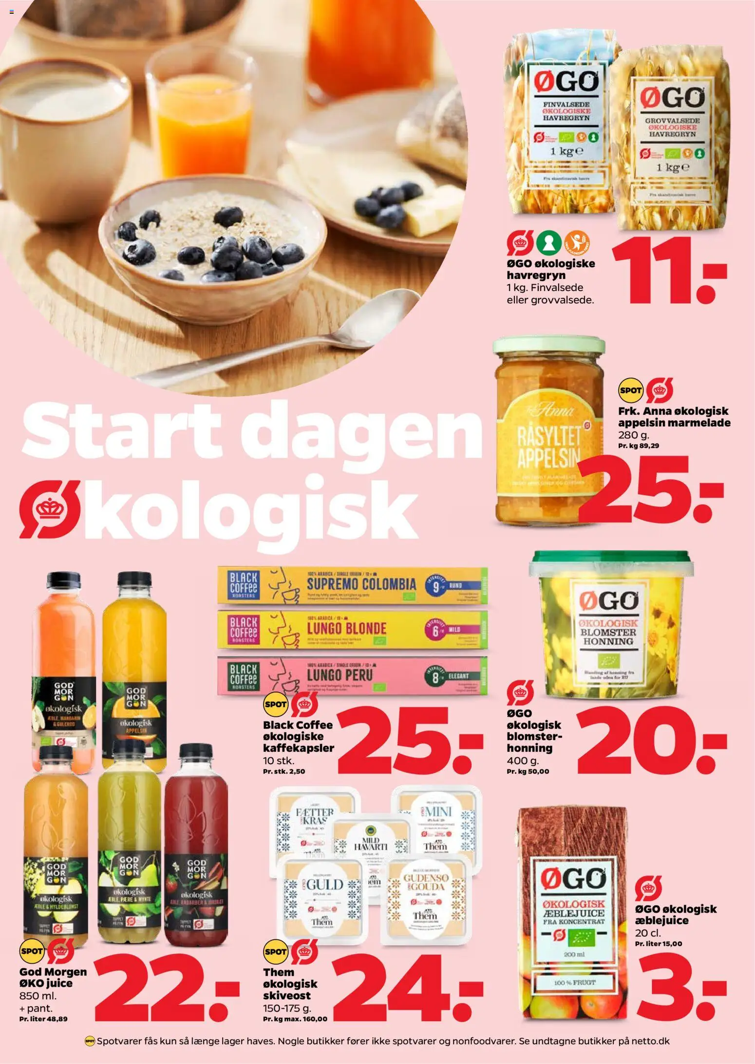 Netto tilbudsavis – gyldig fra 31.01.2026 | Side: 4 | Produkter: Juice, Æblejuice, Honning, Marmelade