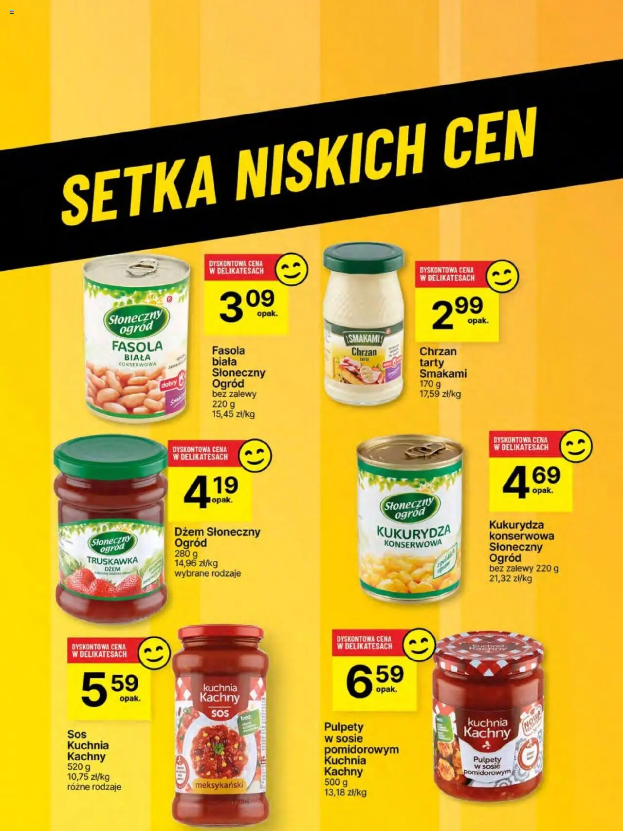 Delikatesy Centrum Gazetka - Sklepy Własne od 12.06.2025 | Strona: 61 | Produkty: Fasola biała, Kukurydza, Chrzan, Dżem