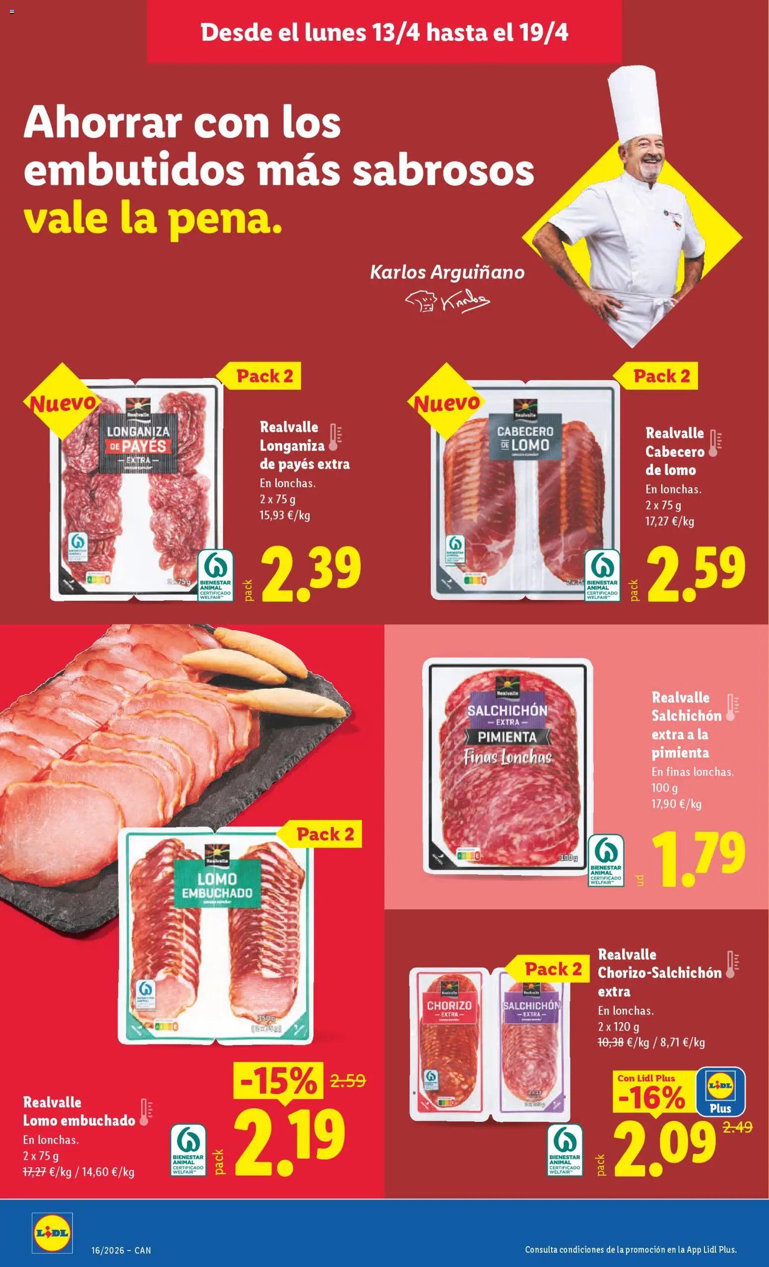 Lidl Canarias │ válido desde el 13.04.2026 | Página: 8 | Productos: Νυχτικό, Longaniza