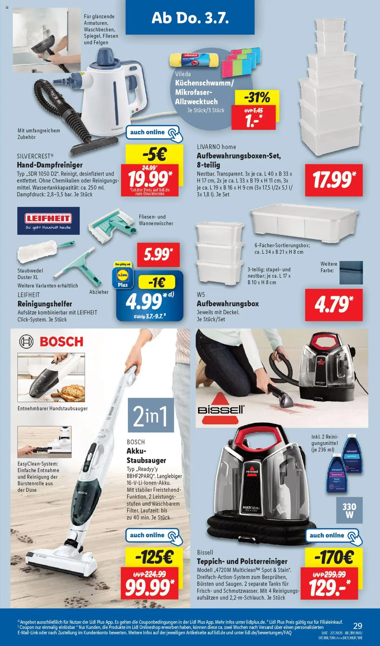 Lidl - Hamburg, Bremen - gültig ab dem 30.06.2025 | Seite: 17 | Produkte: Bosch, Staubsauger, Box, Teppich