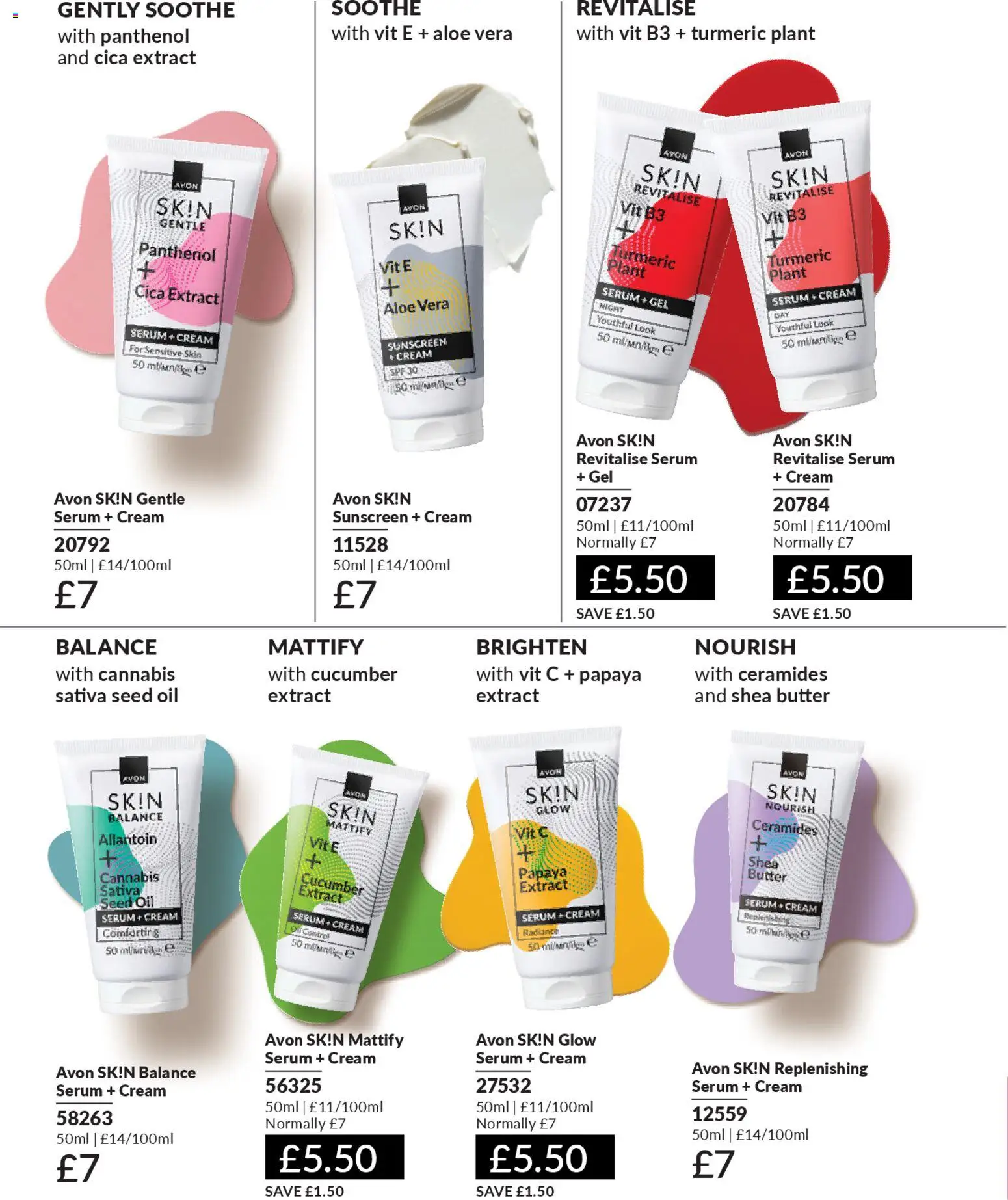 {H1} | Page: 126 | Products: Sunscreen, Butter, Cream, Cucumber