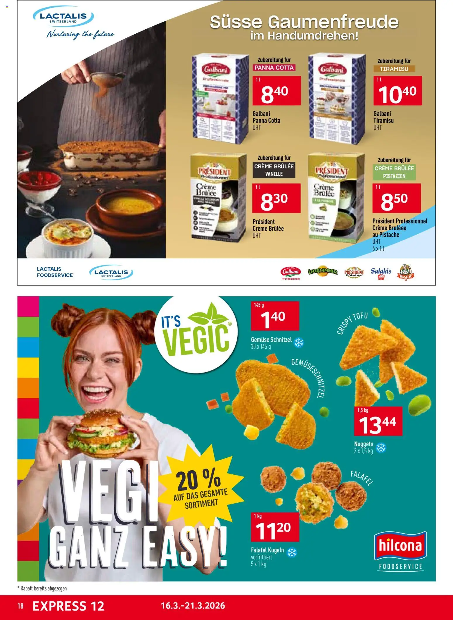 Prodega aktionen – gültig ab 16.03.2026 | Seite: 18 | Produkte: Creme Brulee, Gemüse, Creme