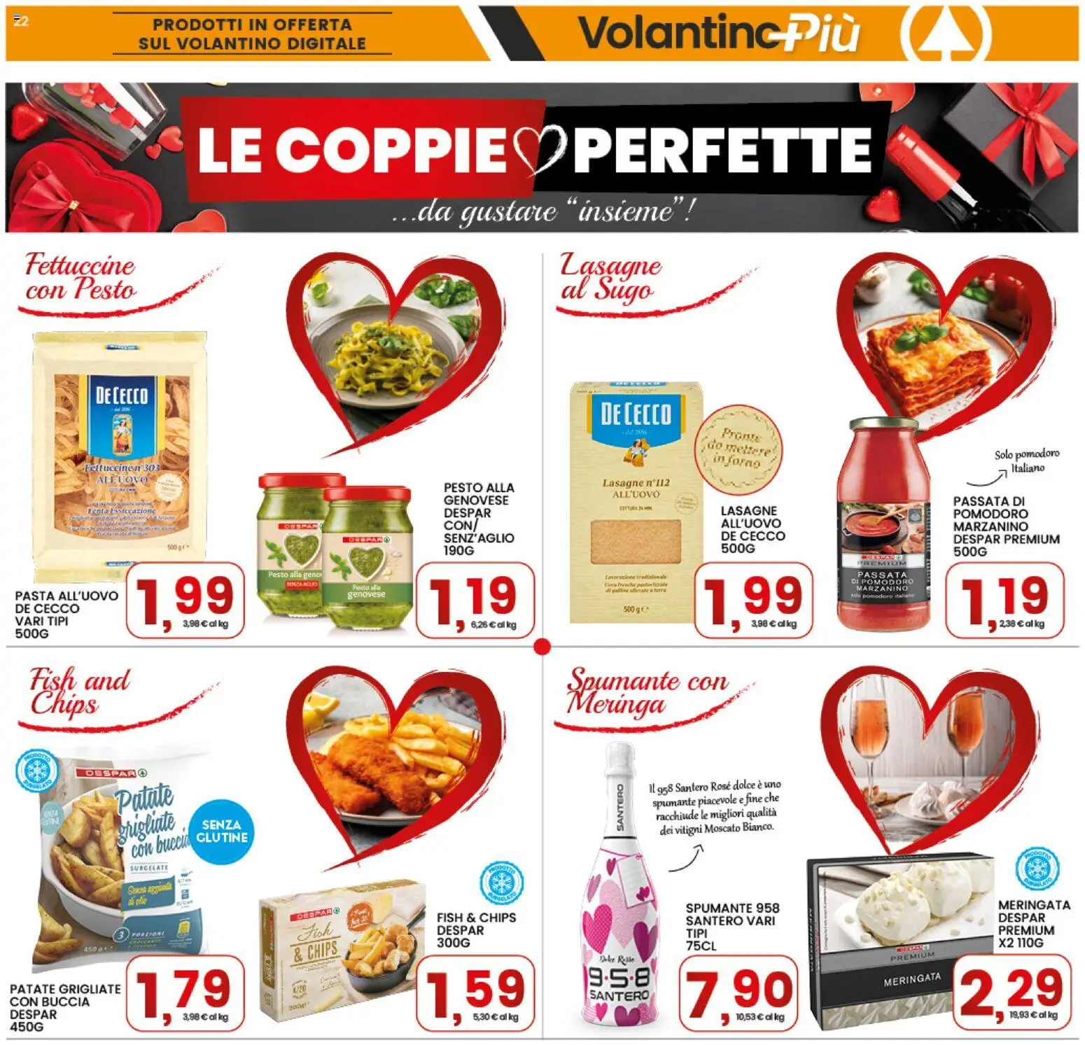 Volantino Interspar del 12.02.2026 | Pagina: 22 | Prodotti: Patate, Pasta, Passata di pomodoro, Spumante