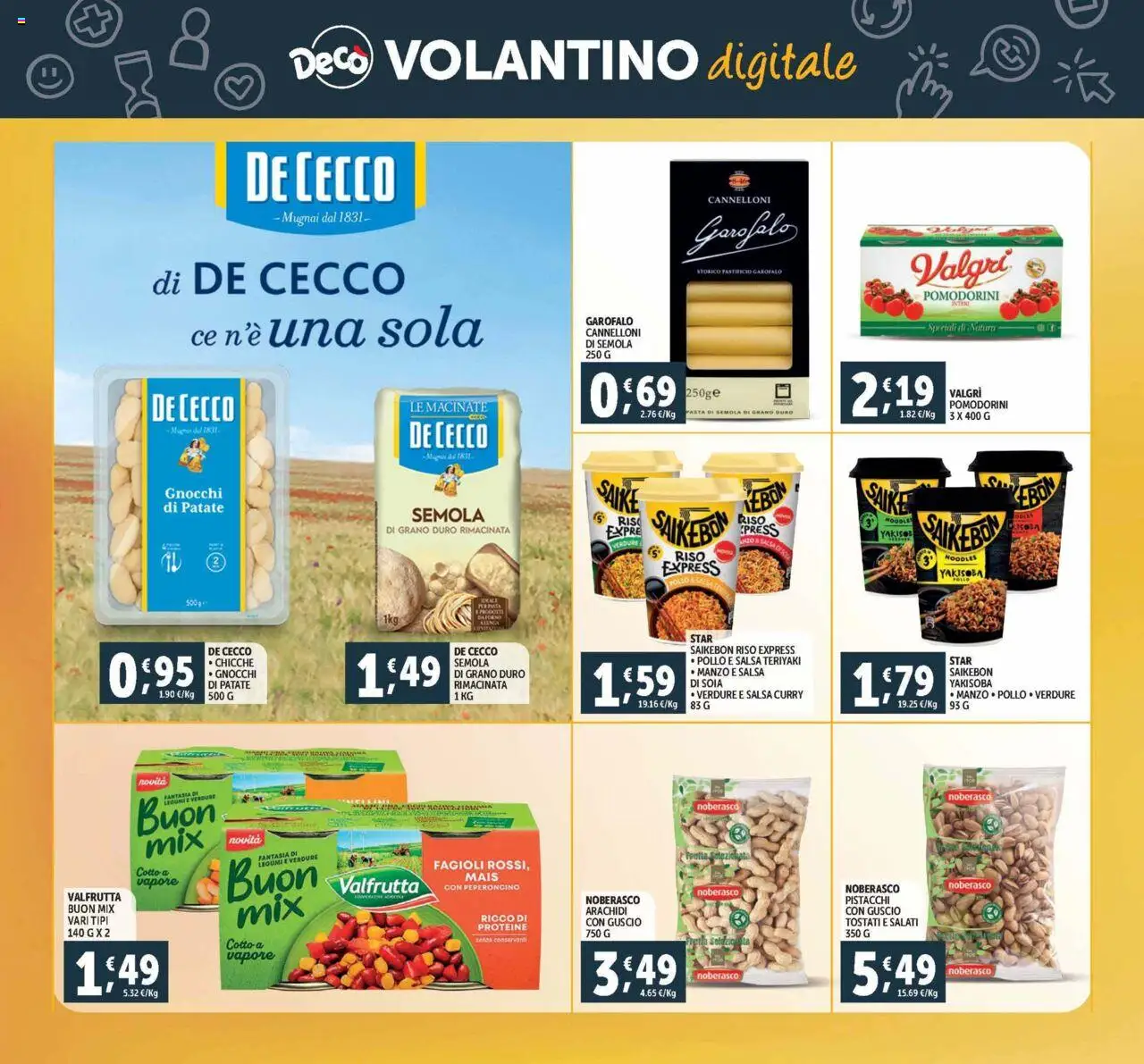 Volantino Decò del 03.10.2025 | Pagina: 29 | Prodotti: Fagioli, Salsa, Pasta, Mais