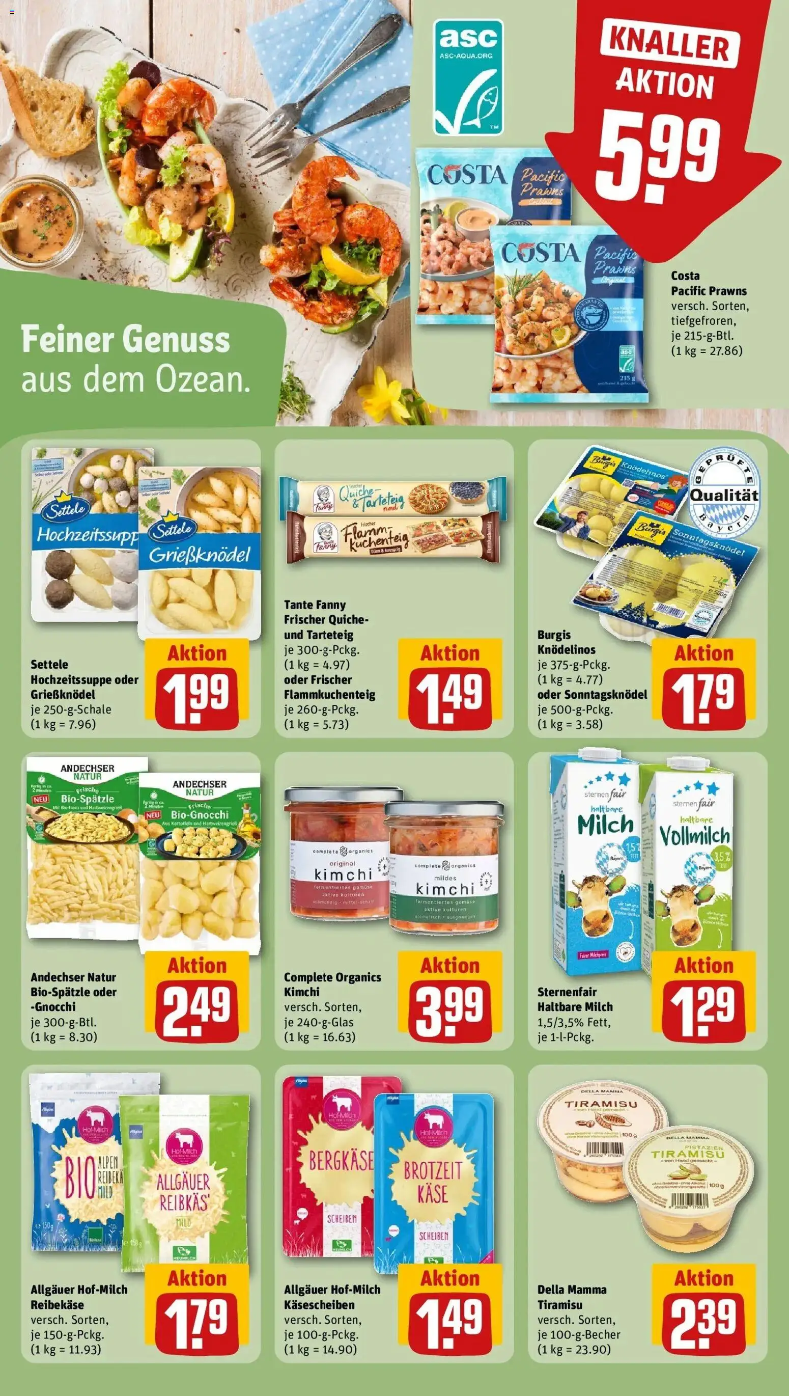 Rewe Prospekt Burgkirchen	 – gültig ab 01.03.2026 | Seite: 19 | Produkte: Käse, Haltbare milch, Pistazien, Reibekase