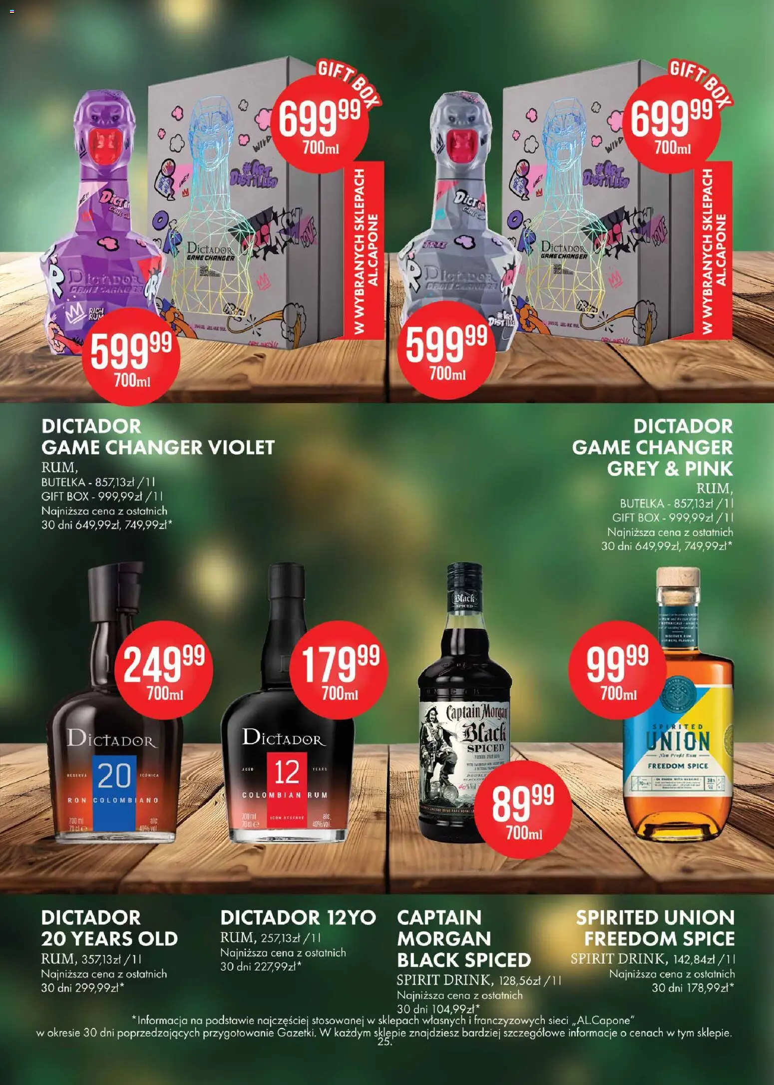 Al.Capone Gazetka od 13.11.2025 | Strona: 25 | Produkty: Captain Morgan, Rum