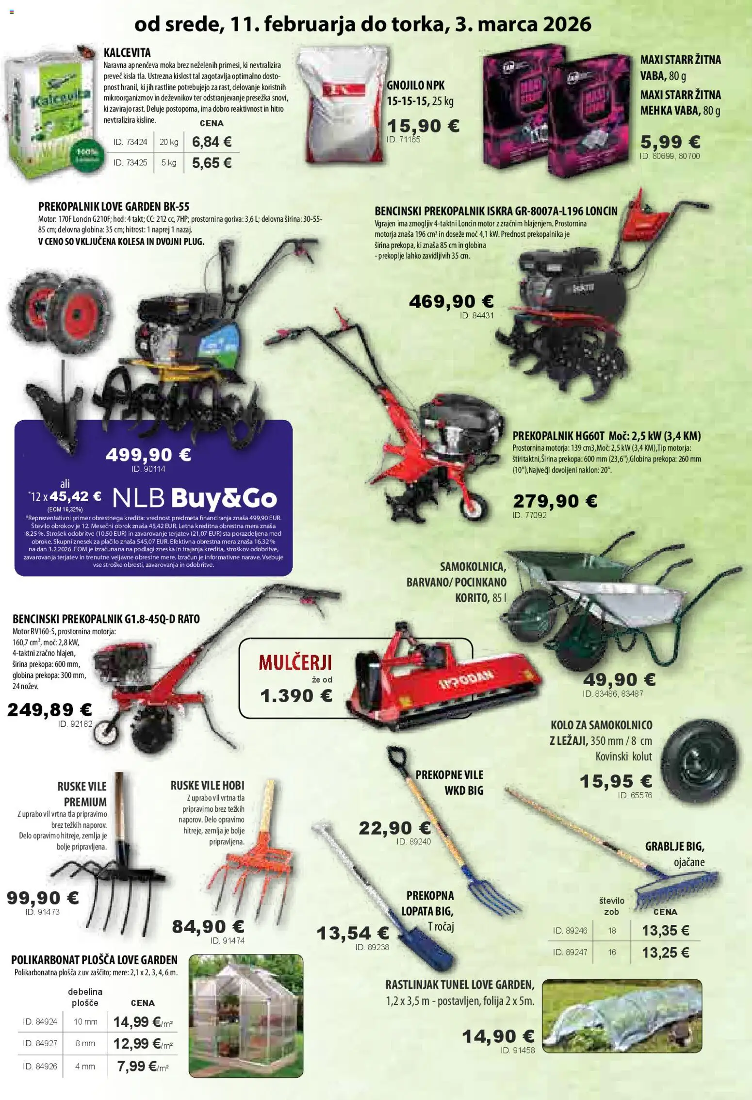 Novi Živex katalog ponudbe – veljaven od 11.02.2026 | Stran: 3 | Izdelki: Moka, Žemlja, Folija