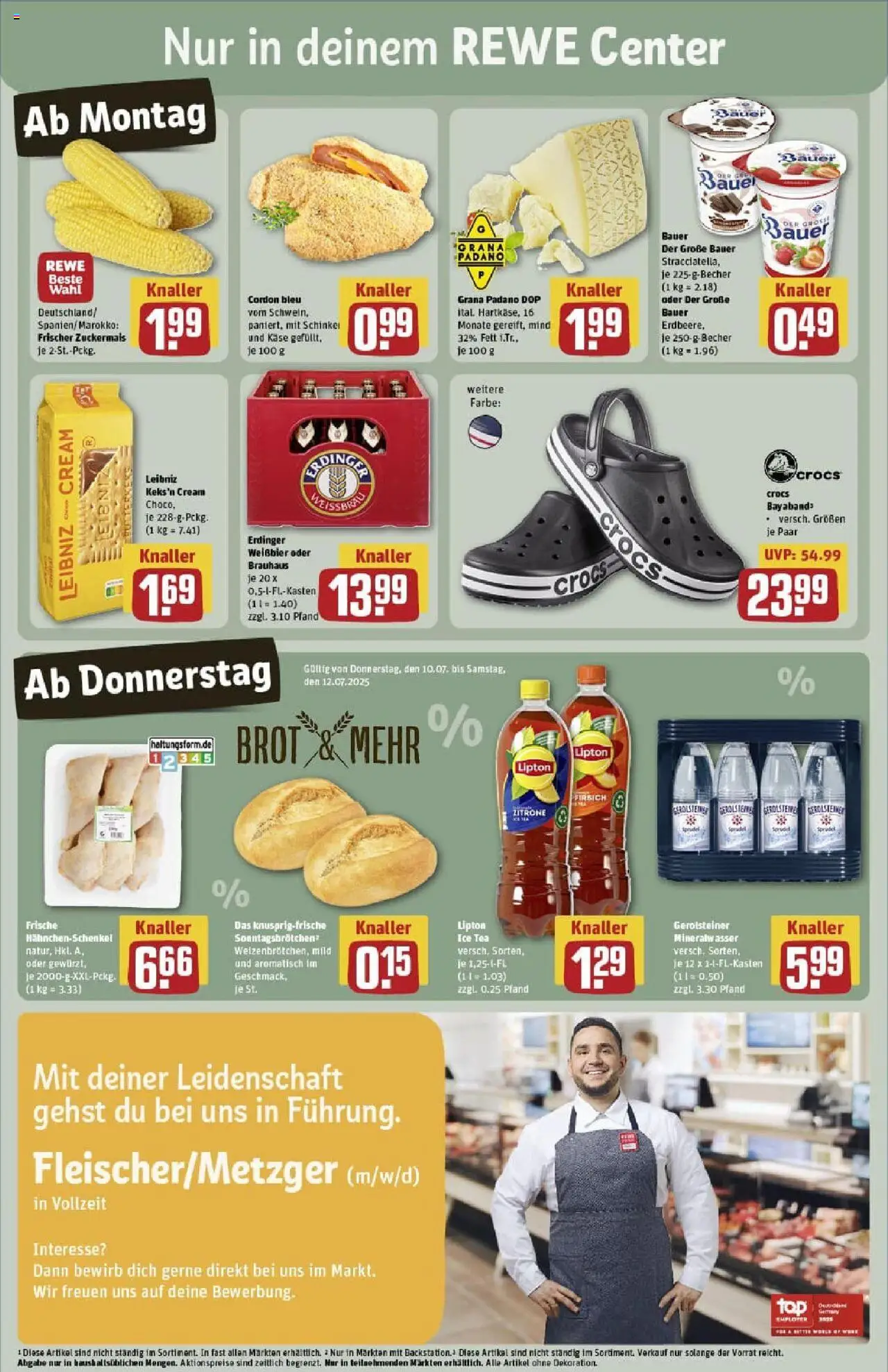 Rewe prospekt Bergneustadt	 - gültig ab dem 06.07.2025 | Seite: 3 | Produkte: Erdinger, Käse, Weißbier, Brot