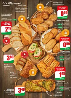 Pogląd oferty "Bułka z ziarnami, 75 g, chrupiąca skórka, delikatne wnętrze, przy zakupie 5 sztuk" - ważna od 08.04.2026 | Strona: 35