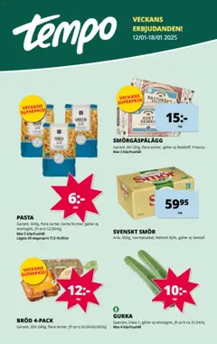 Tempo - erbjudanden - Förhandsvisning av reklamblad från butik Tempo aktuell från 12.01.2026