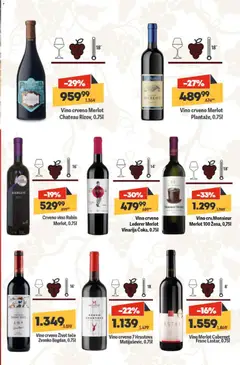 Vino crveno Merlot Chateau Rizov, 0.75l, Red wine Merlot Chateau Rizov, 0.75l - pregled Mega Maxi kataloga - važi od 13.11.2025 | Strana: 7