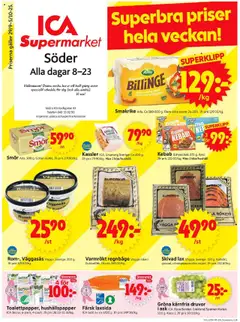 ICA Supermarket - Malmö - Förhandsvisning av reklamblad från butik ICA Supermarket aktuell från 29.09.2025