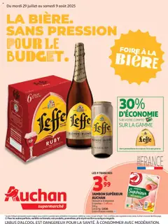 Auchan - Prévisualisation de Auchan - Foire à la bière dans votre super : sans pression pour le budget valide à partir de 29.07.2025
