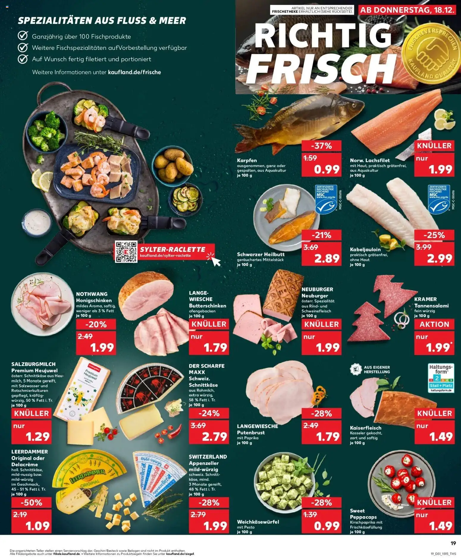 Kaufland prospekt Schorndorf	 – gültig ab 22.12.2025 | Seite: 19 | Produkte: Leerdammer, Paprika, Salami, Schweinefleisch