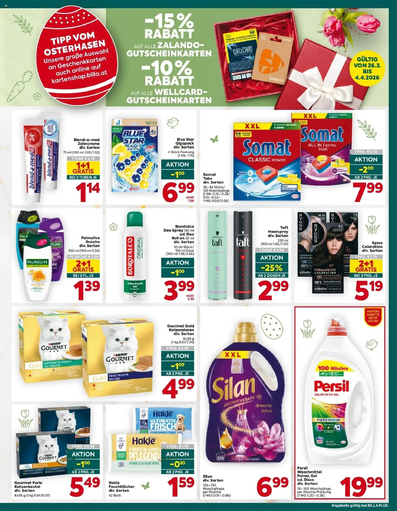 Billa Plus Flugblatt - Wien gültig ab 26.03.2026 | Seite: 19 | Produkte: Dusche, Haarspray, Waschmittel