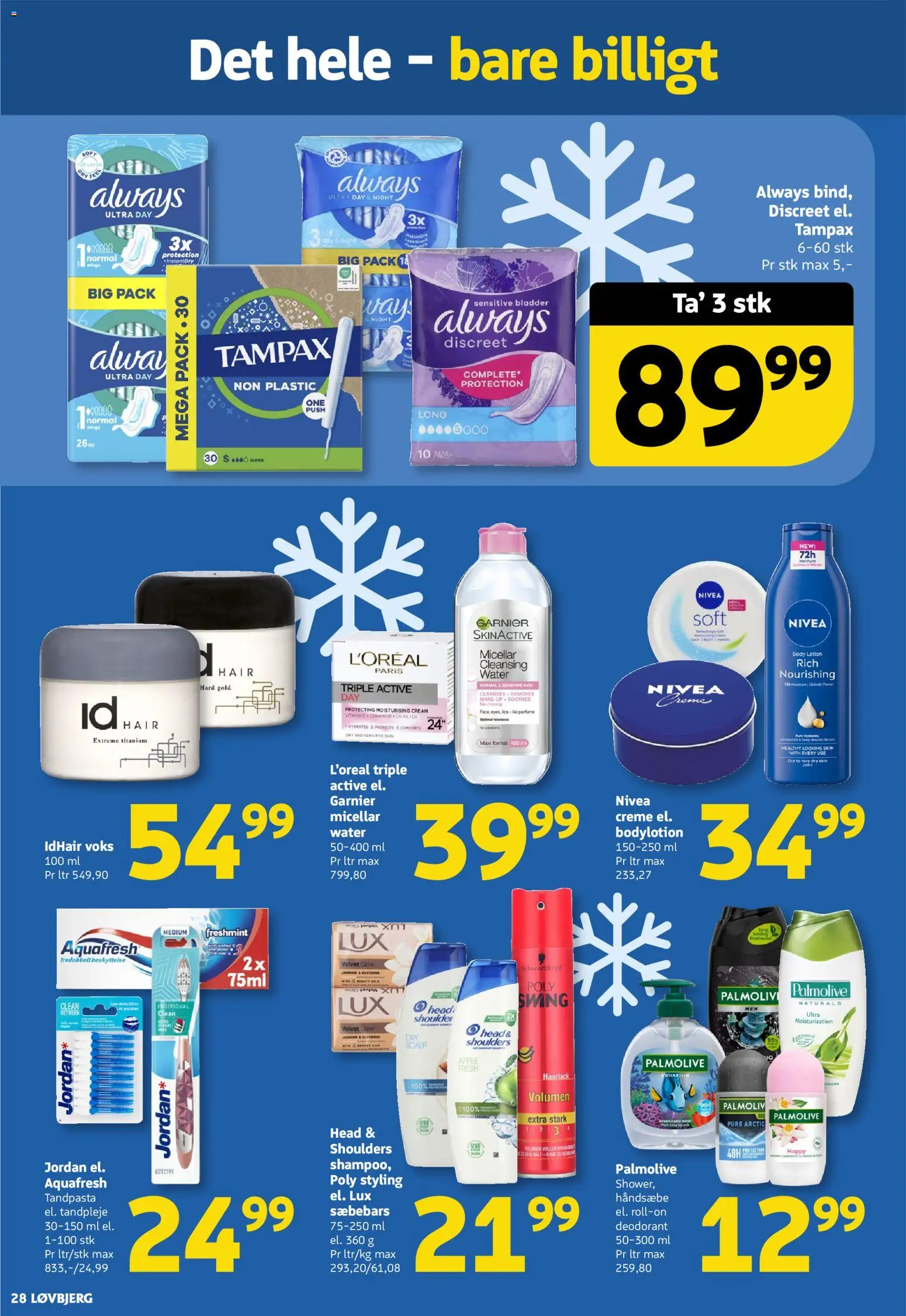 Løvbjerg tilbudsavis – gyldig fra 20.02.2026 | Side: 28 | Produkter: Makeup, Creme, Deodorant, Tandpasta