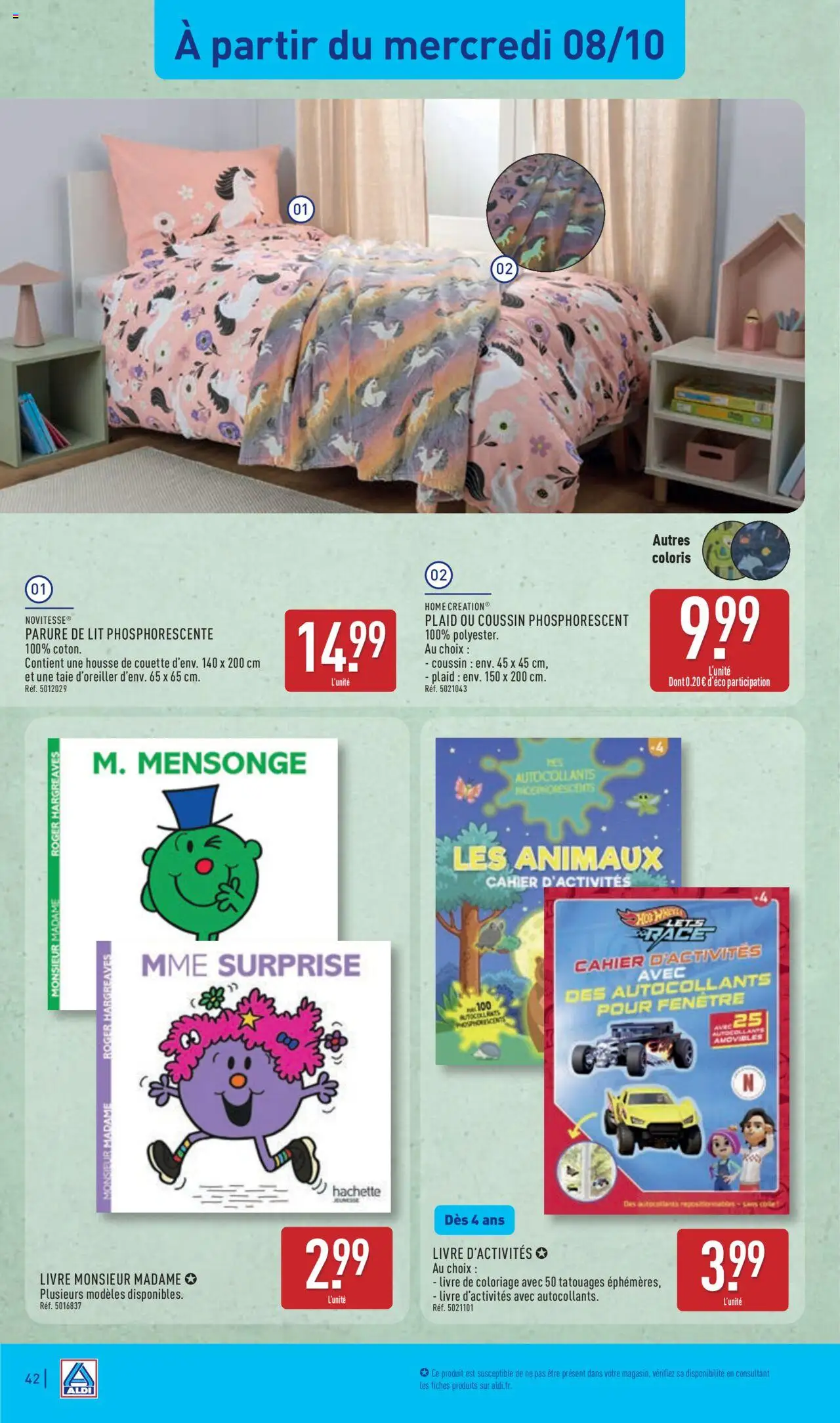 {H1} | Page: 44 | Produits: Autocollants, Lit, Housse de couette, Livre