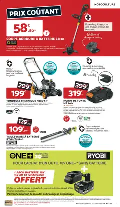 Bricomarché - Prévisualisation de Bricomarché catalogue valide à partir de 08.04.2026 | Page: 5 | Produits: Poids, Robot, Tondeuse, Batterie