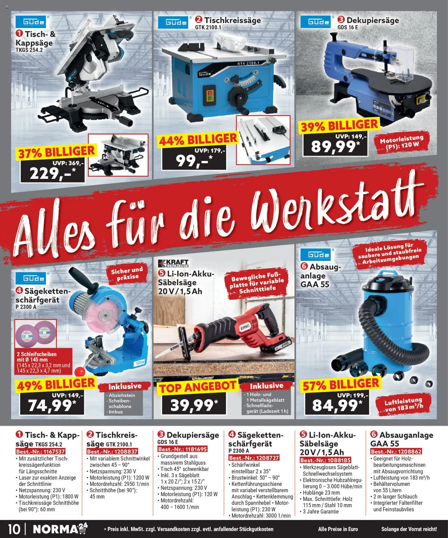 Norma Bestellmagazin November 2025 – gültig ab 01.11.2025 | Seite: 10 | Produkte: Top, Tisch