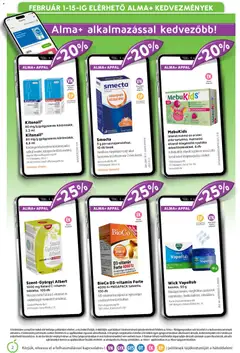 Alma Gyógyszertárak Akciós újság - amely érvényes a következő dátumtól: 01.02.2026 | Oldal: 2