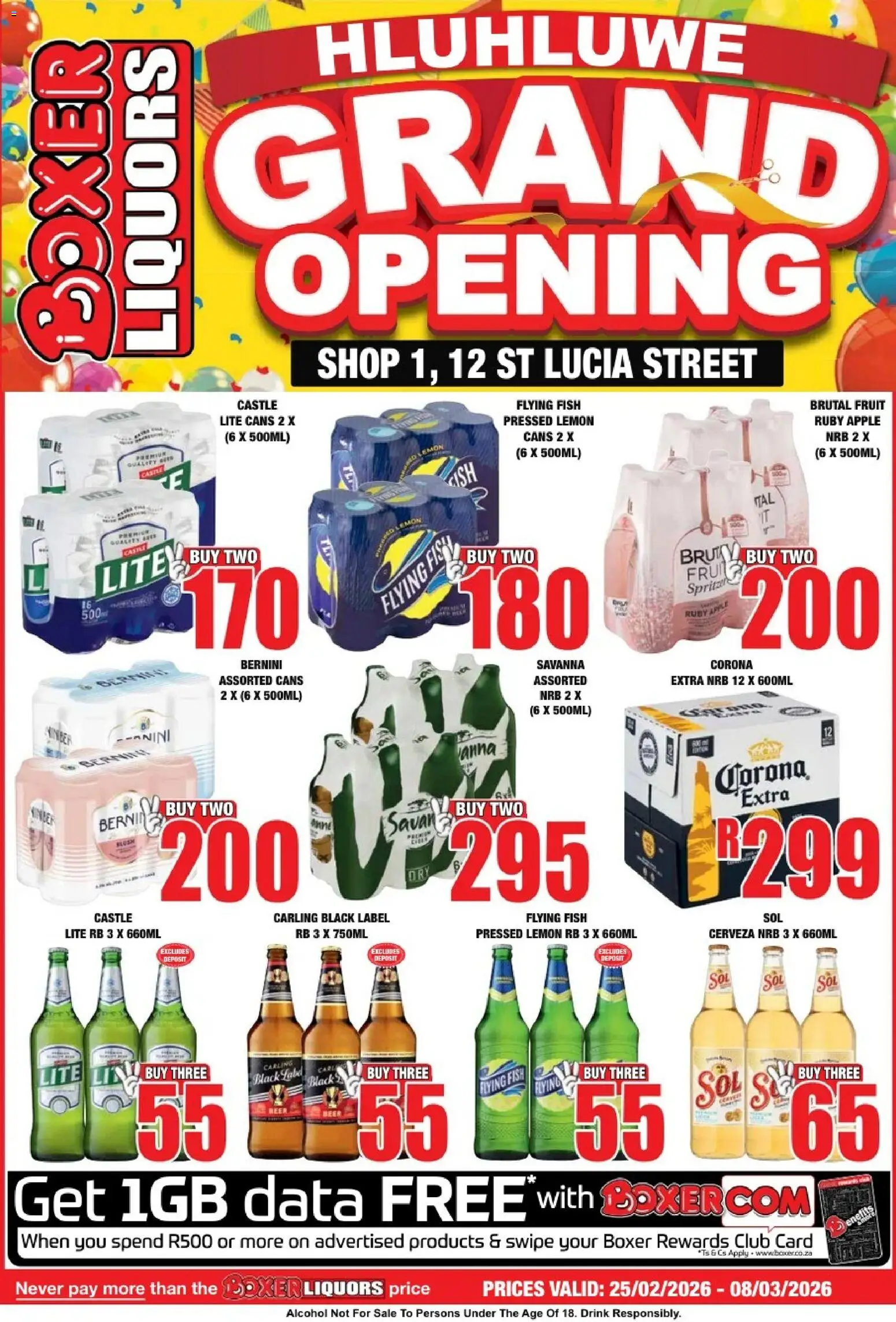 New Boxer catalogue – valid from 25.02.2026 | Page: 1 | Products: Data, Fish, Fruit, Lemon